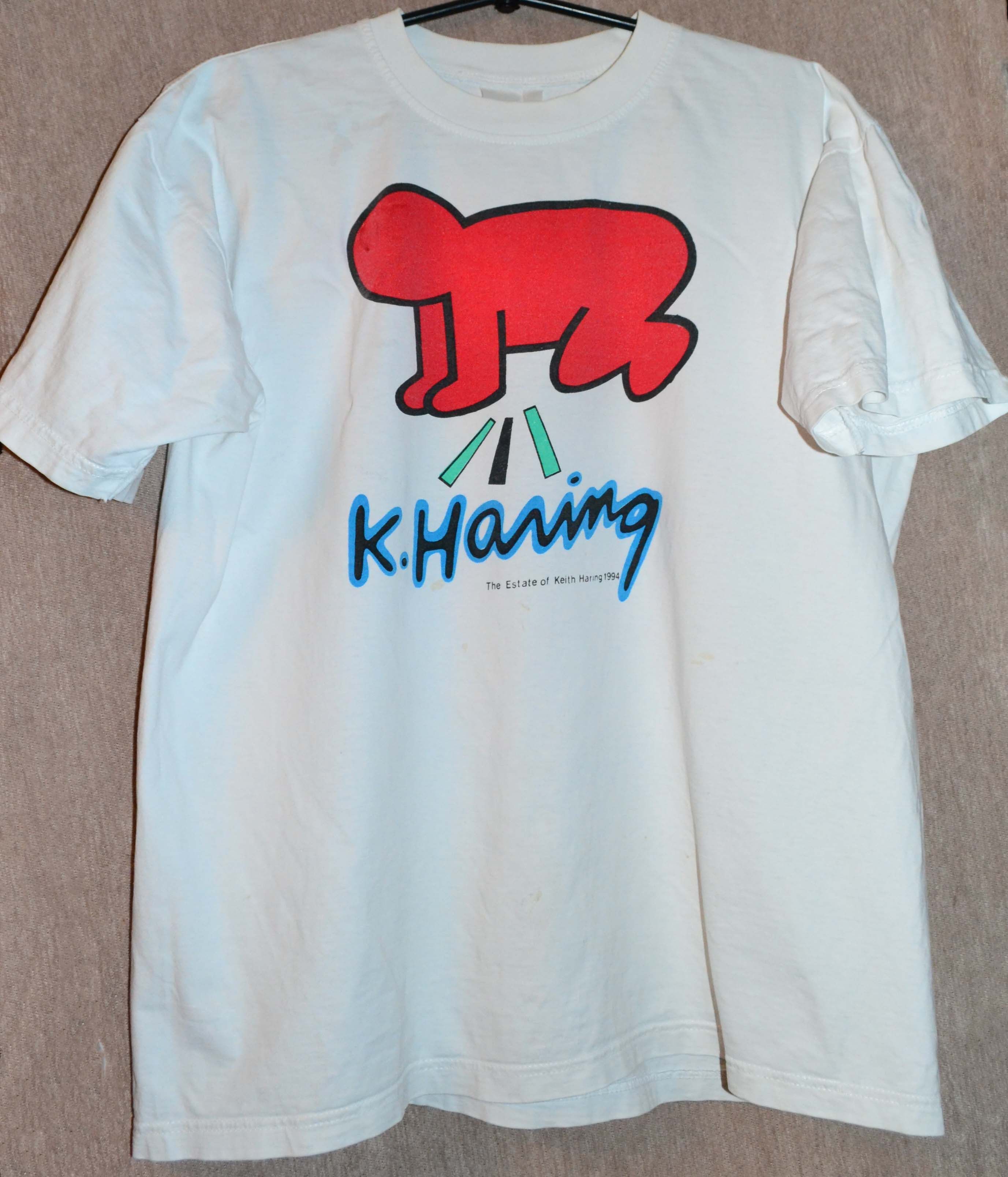 Keith Haring KEITH HARING 1994 Vintage Crawling Baby T-Shirt Size US M / EU 48-50 / 2 - 1 Thumbnail