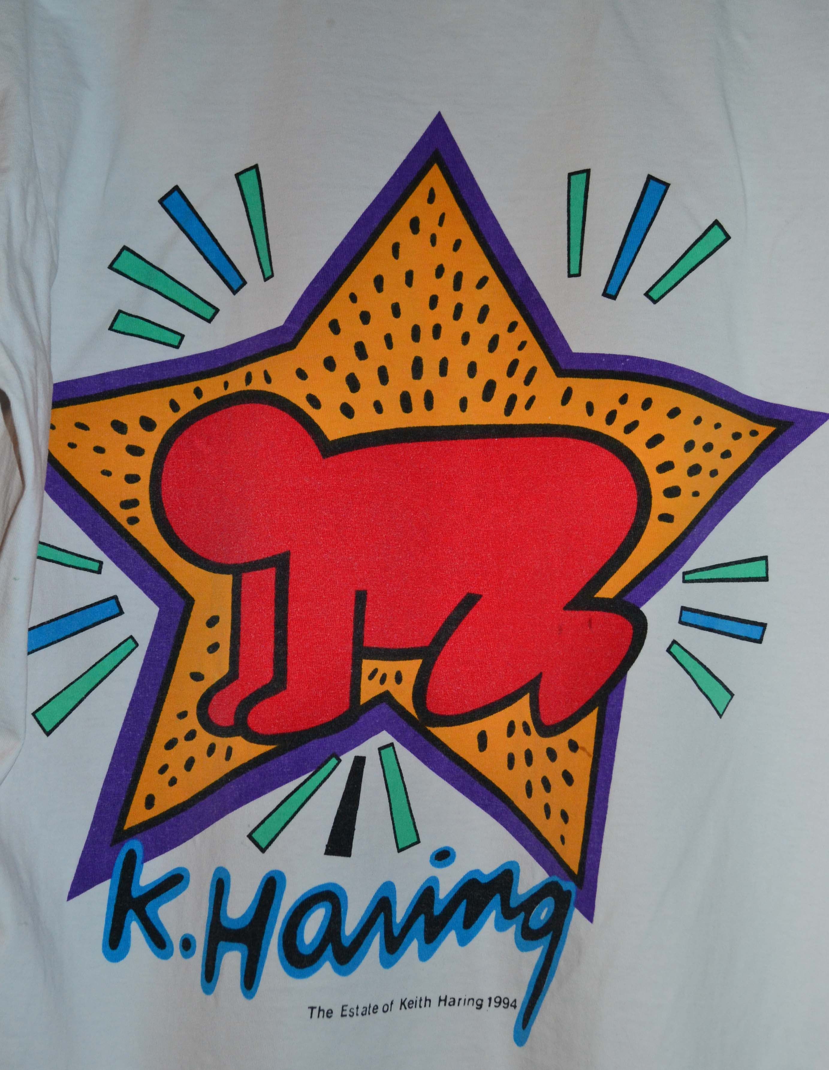 Keith Haring KEITH HARING 1994 Vintage Crawling Baby T-Shirt Size US M / EU 48-50 / 2 - 6 Thumbnail