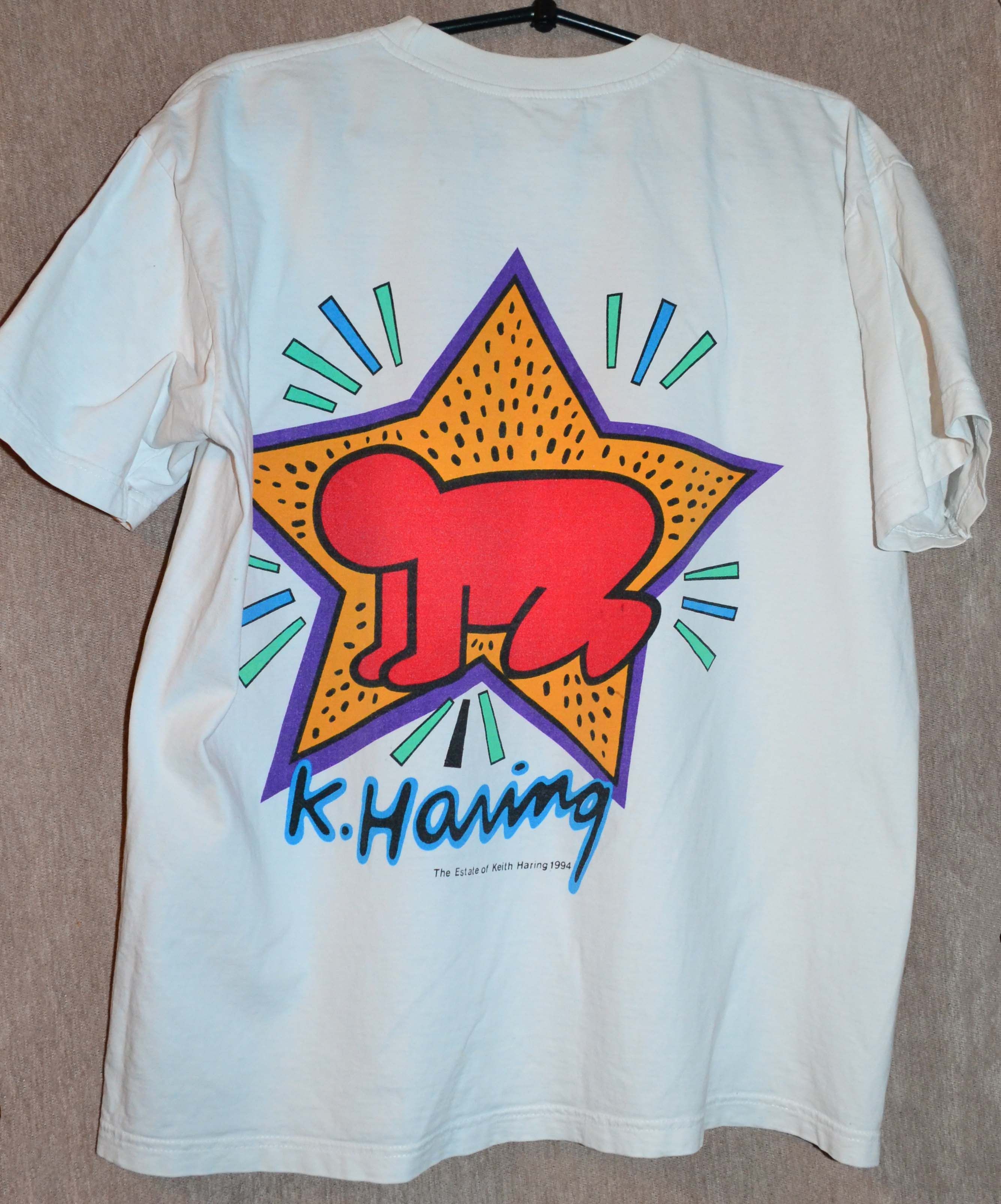 Keith Haring KEITH HARING 1994 Vintage Crawling Baby T-Shirt Size US M / EU 48-50 / 2 - 5 Thumbnail