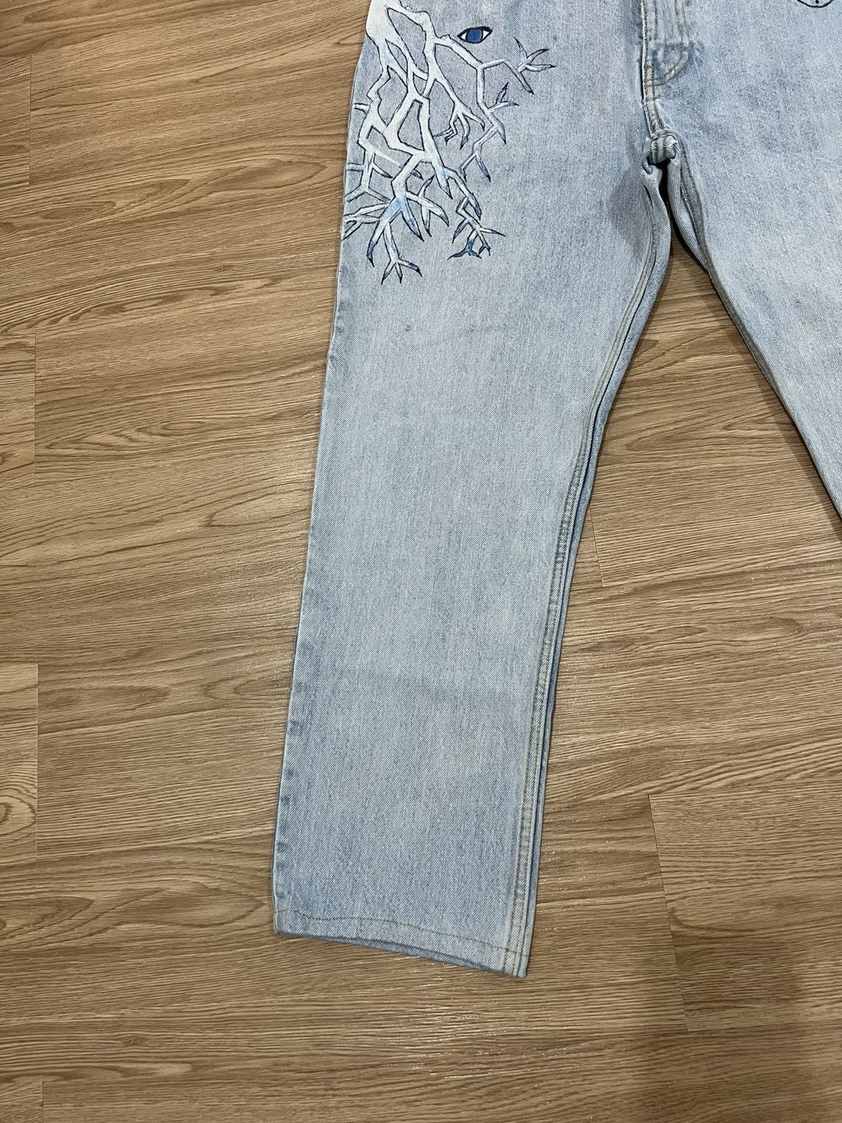 H&M 🔥MEGA RARE🔥Smiley Painter Jeans Kapital Style Size US 34 / EU 50 - 4 Thumbnail
