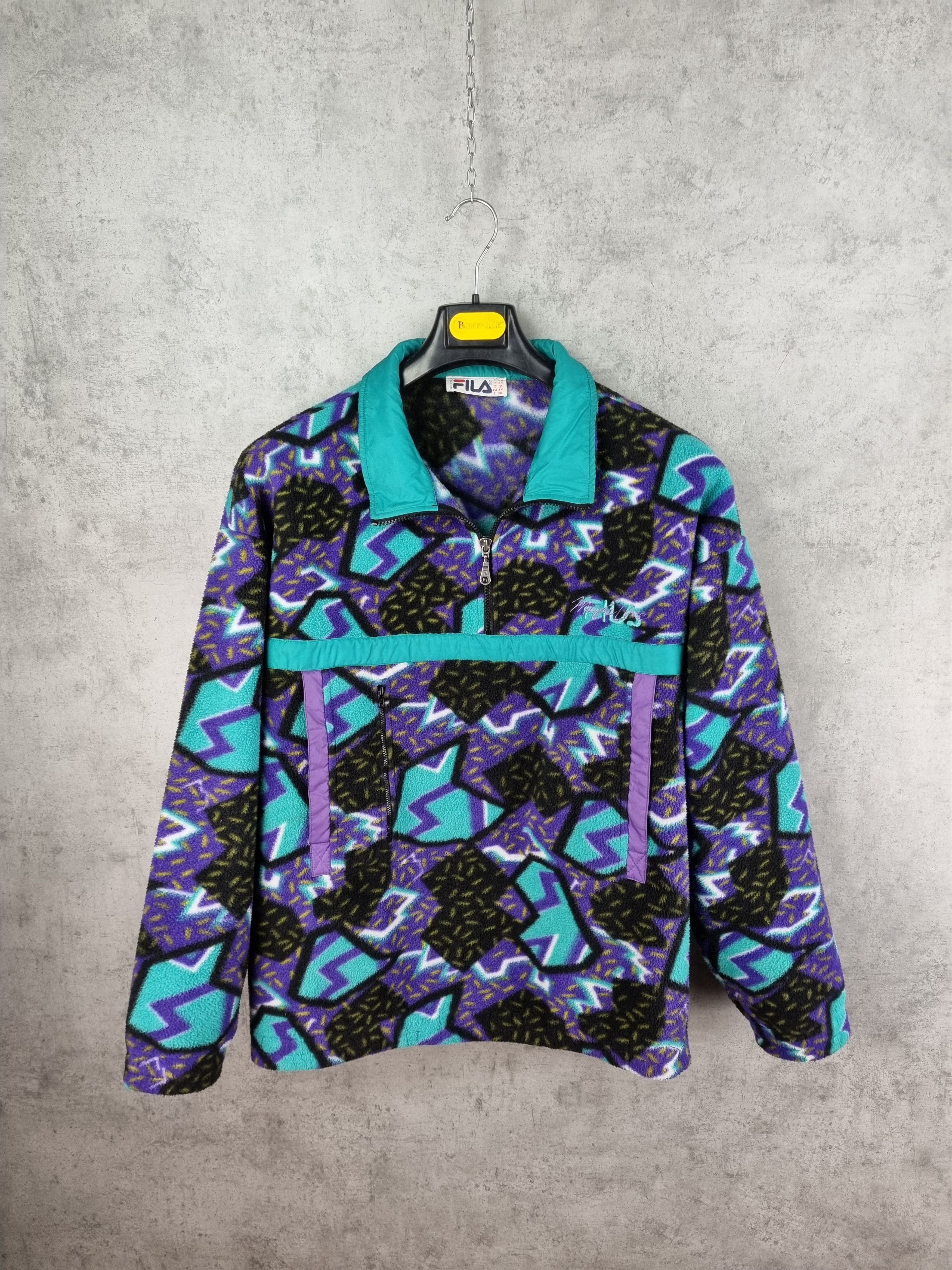 Fila × Polartec 90s Fila Polartec Fleece Pullover Made in Italy Size US L / EU 52-54 / 3 - 2 Thumbnail