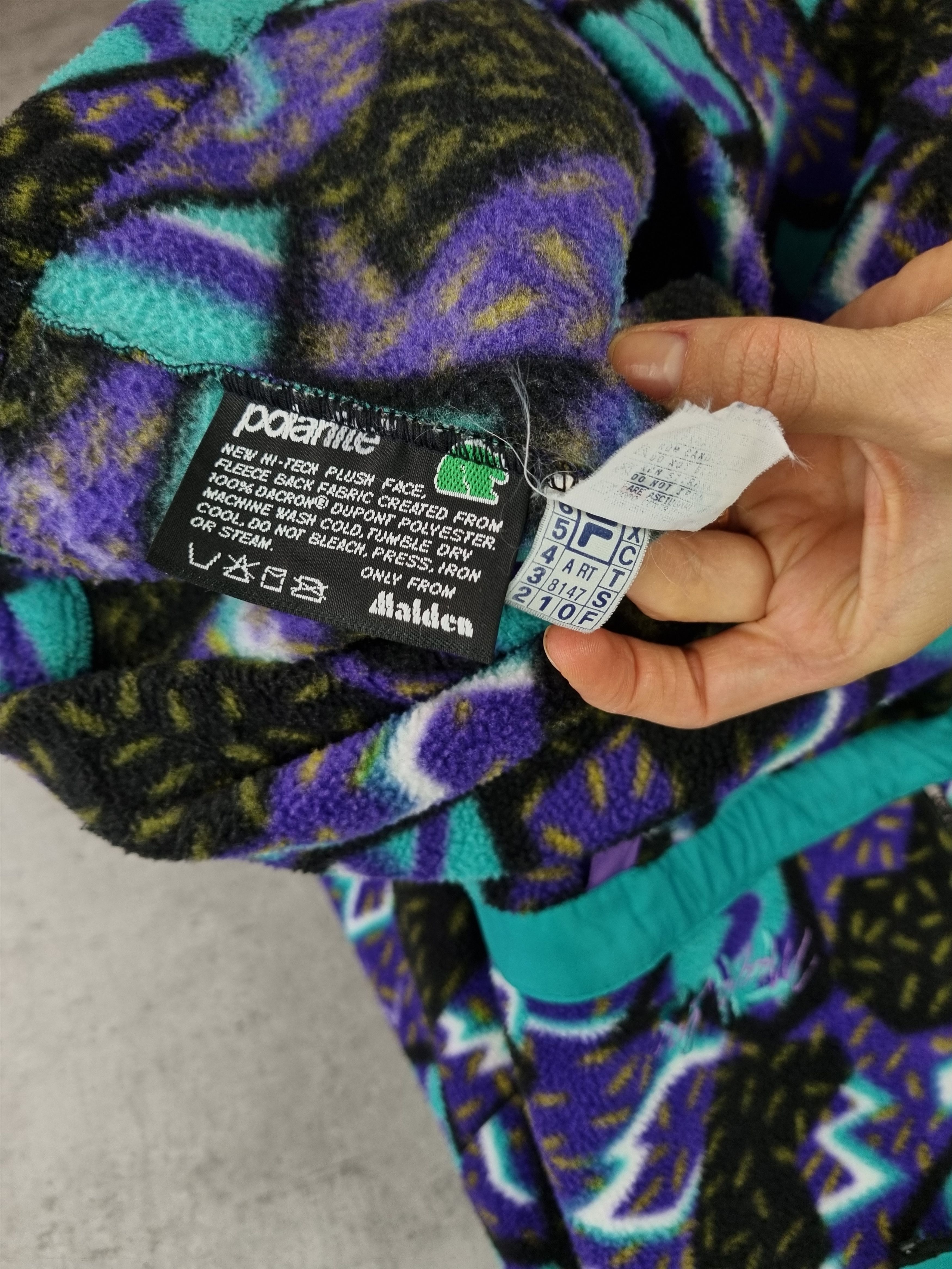 Fila × Polartec 90s Fila Polartec Fleece Pullover Made in Italy Size US L / EU 52-54 / 3 - 8 Thumbnail