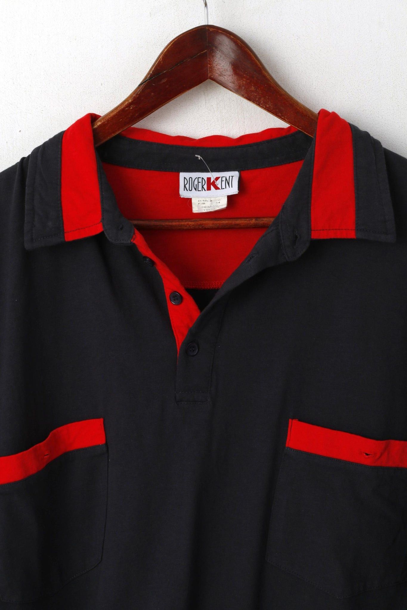 Other Roger Kent Men 62 XXL Polo Shirt Navy Cotton Vintage 3809 Size US XXL / EU 58 / 5 - 2 Thumbnail