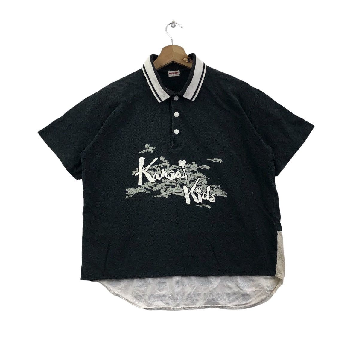 Vintage Japanese Brand KANSAI KIDS ARTWORK Polo Shirt