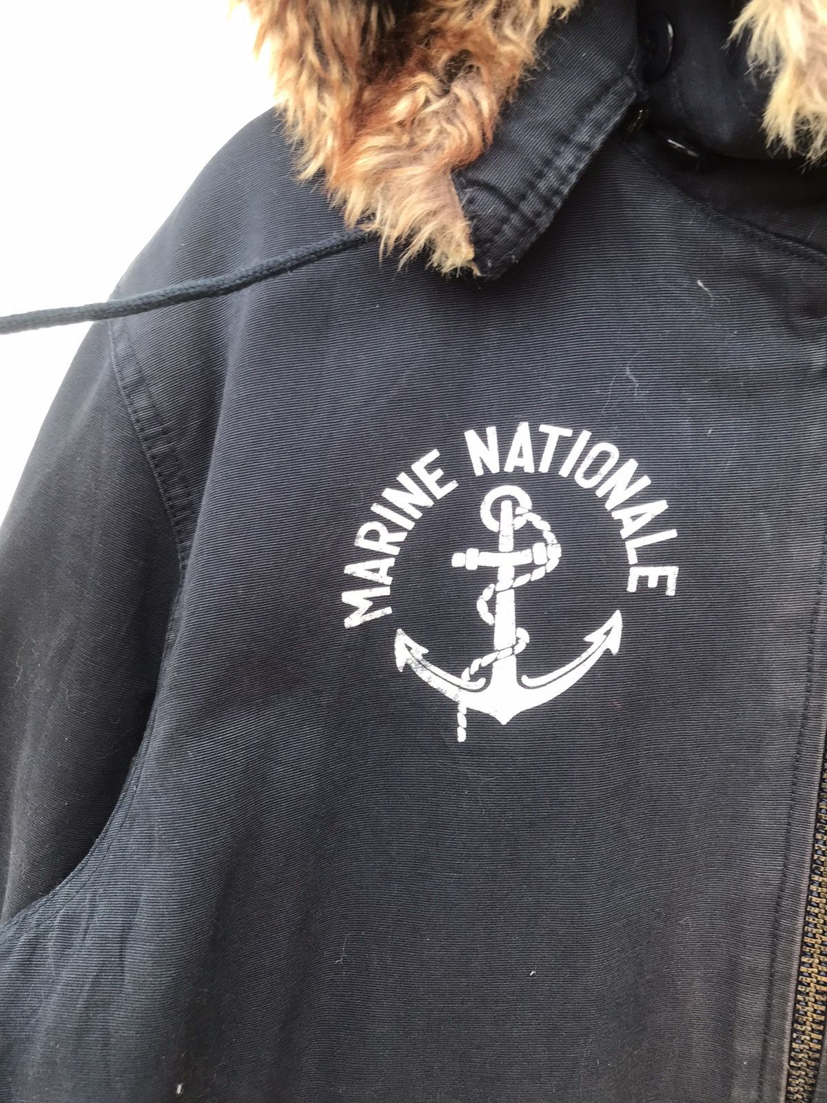 Japanese Brand × Vintage Marine Nationale Fur Bomber Jacket Size US L / EU 52-54 / 3 - 6 Thumbnail
