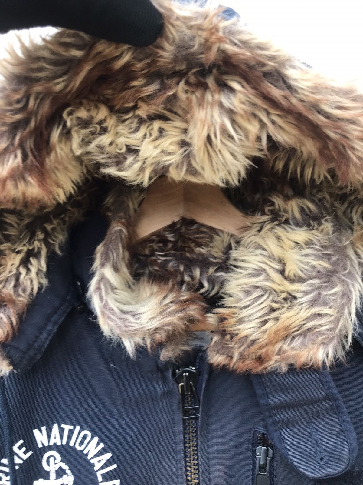 Japanese Brand × Vintage Marine Nationale Fur Bomber Jacket Size US L / EU 52-54 / 3 - 7 Thumbnail