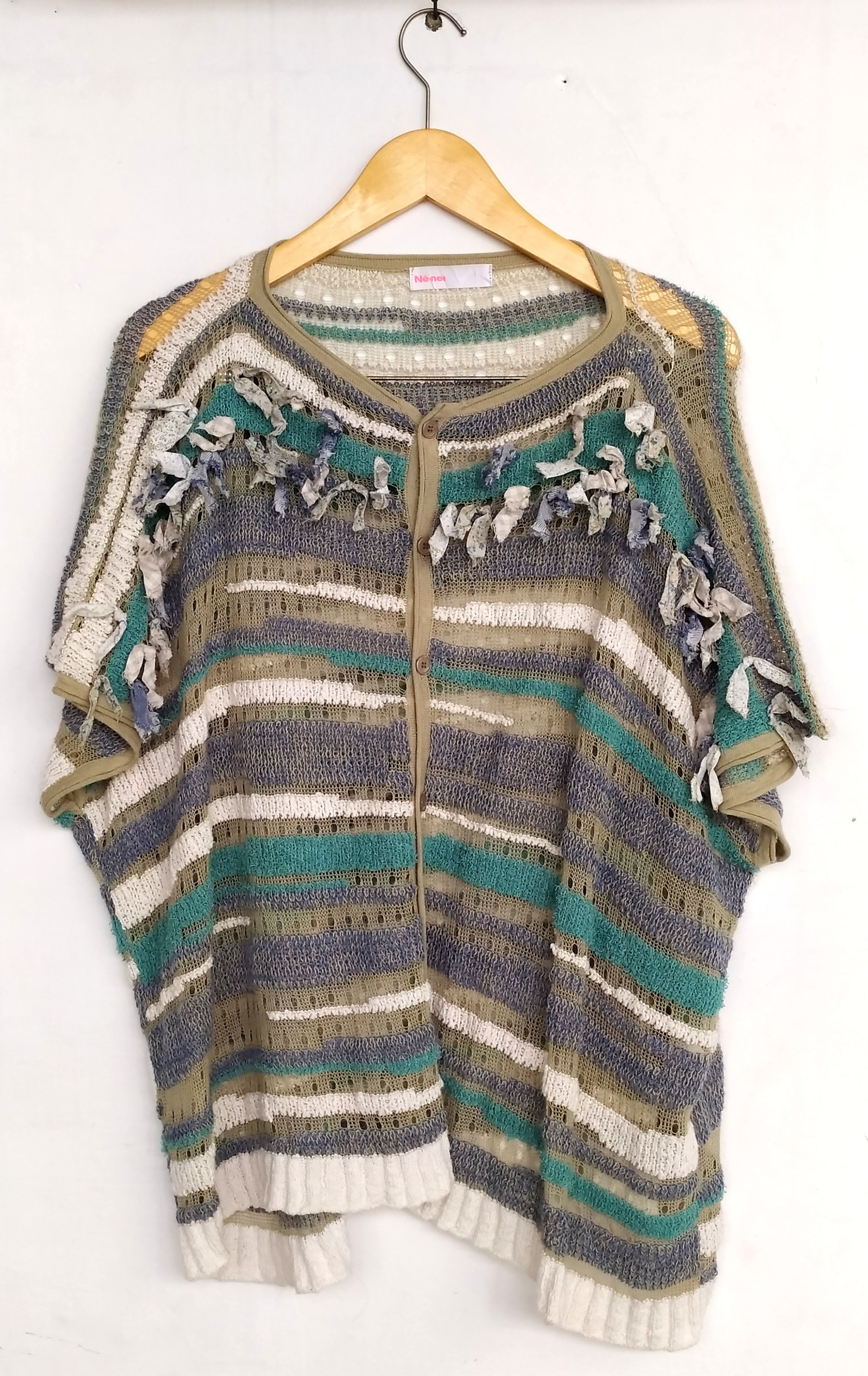 Issey Miyake Vtg Ne-net by Issey Miyake knit blouses size 2 Size M / US 6-8 / IT 42-44 - 1 Thumbnail