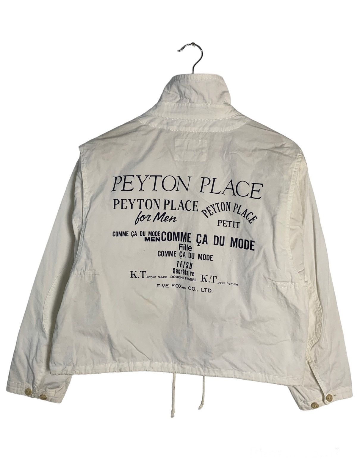 image of Ppfm Peyton Place Sports Spellout Jacket in White, Men's (Size XS)