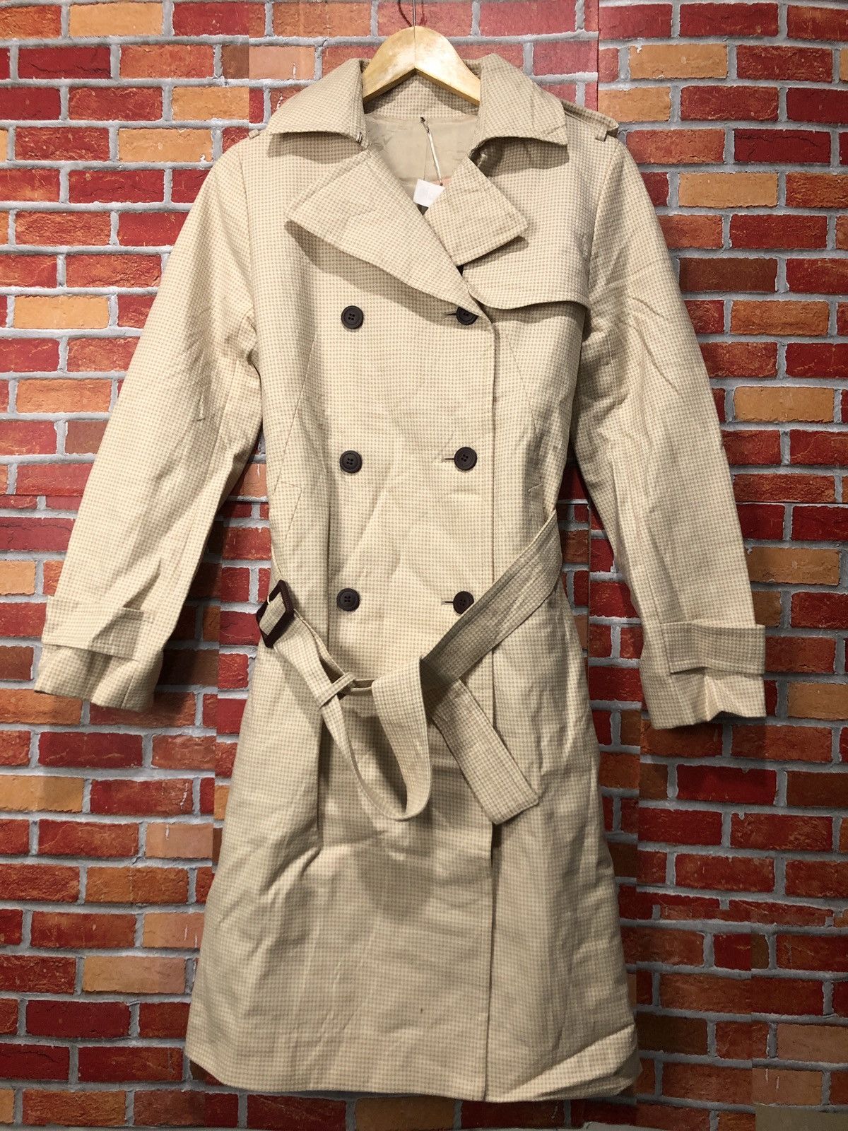 Designer × Japanese Brand En Quete Long Trench Coat Jacket Size ONE SIZE - 1 Thumbnail