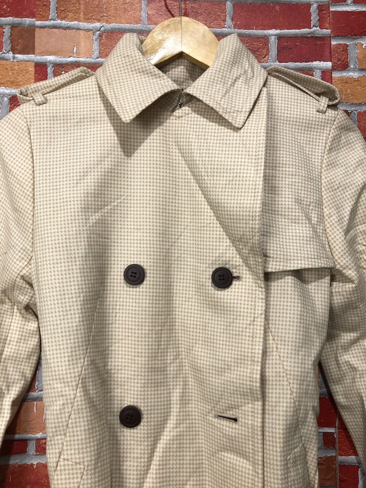 Designer × Japanese Brand En Quete Long Trench Coat Jacket Size ONE SIZE - 3 Thumbnail
