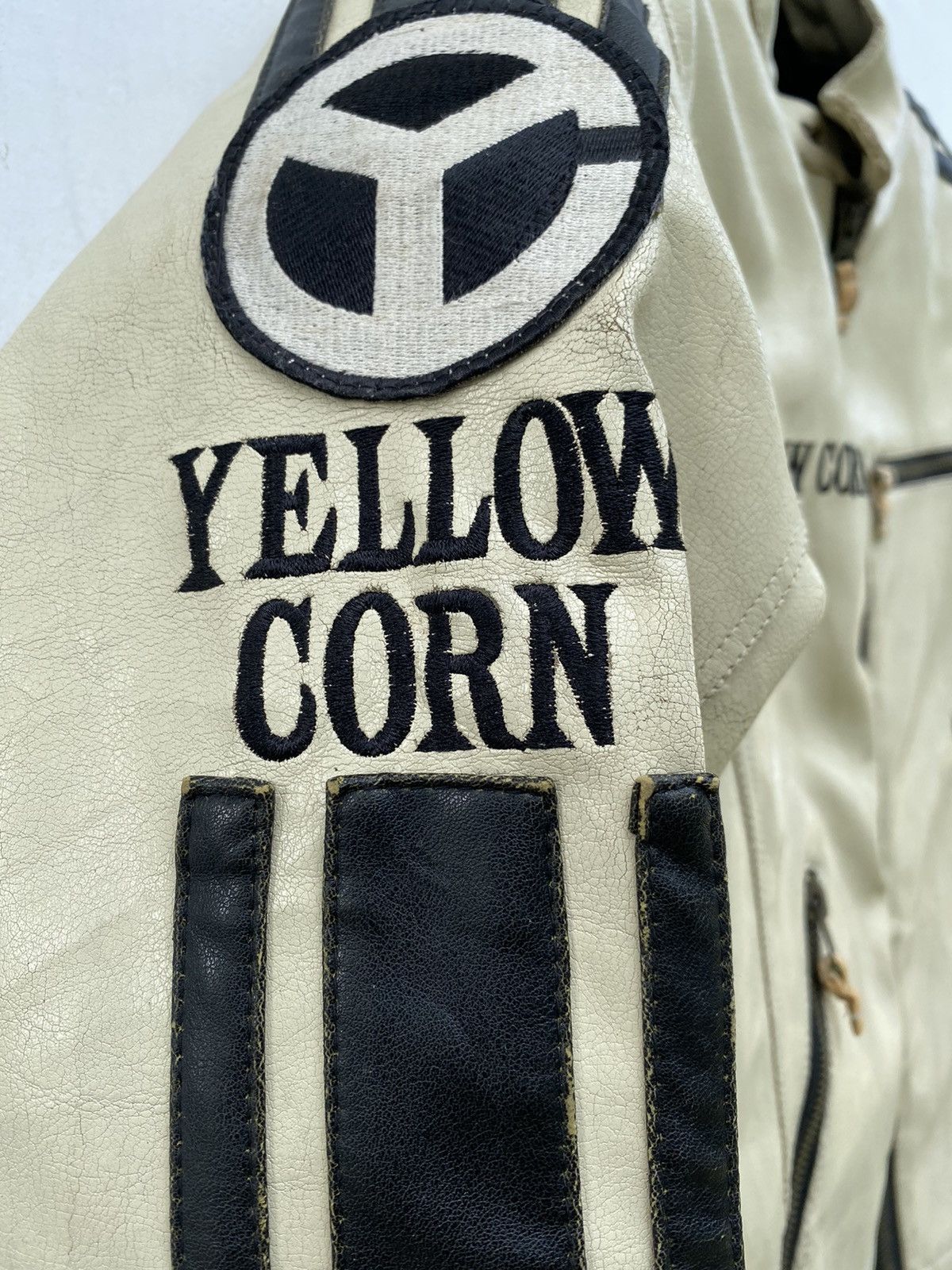 Japanese Brand YELLOW CORN BIKER JACKET TOKYO YOKOHAMA MOTORSPORT EQUIPMENT Size US M / EU 48-50 / 2 - 4 Thumbnail