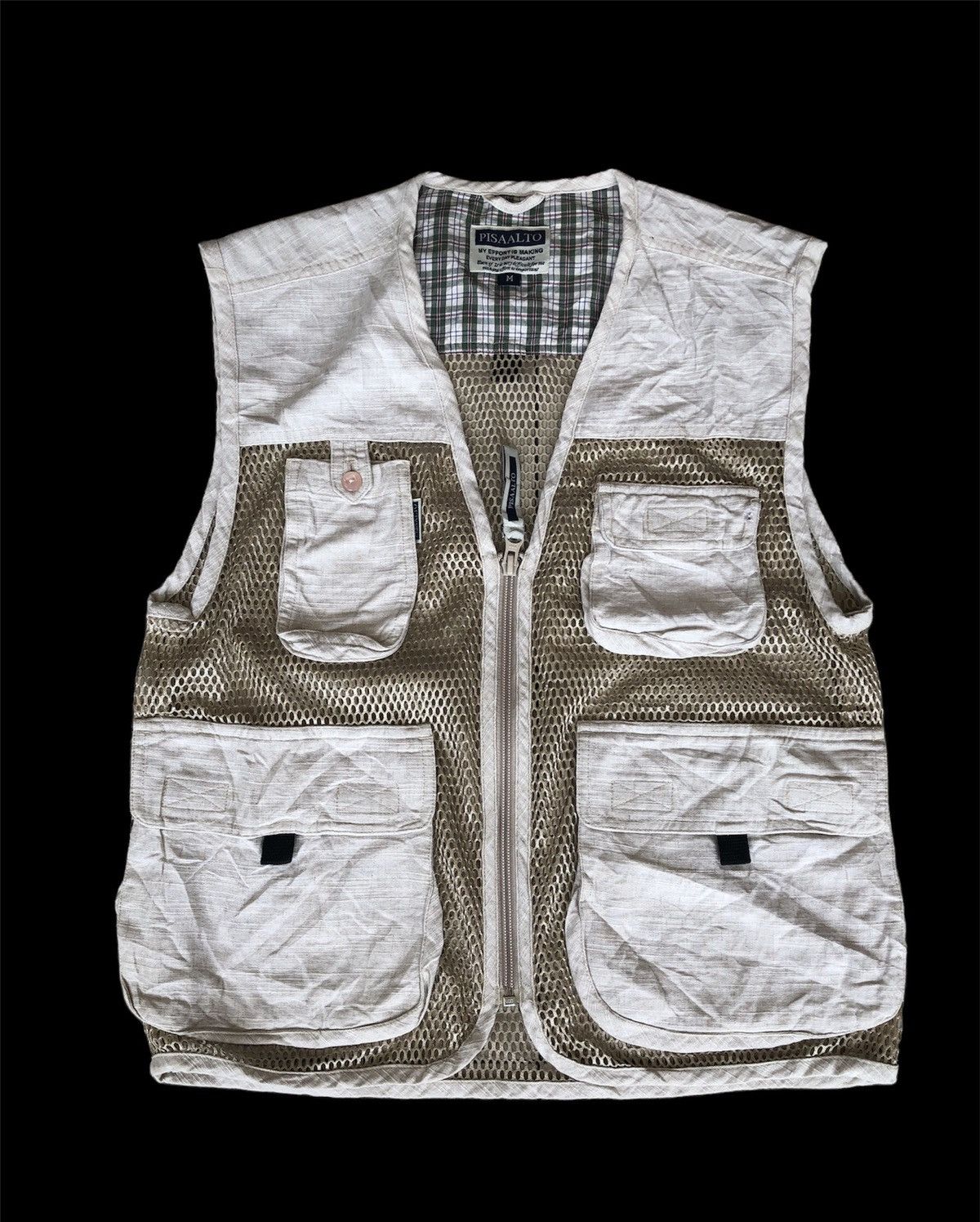 Japanese Brand PISAALTO Tracey Vest Multi Pocket Size US S / EU 44-46 / 1 - 1 Thumbnail
