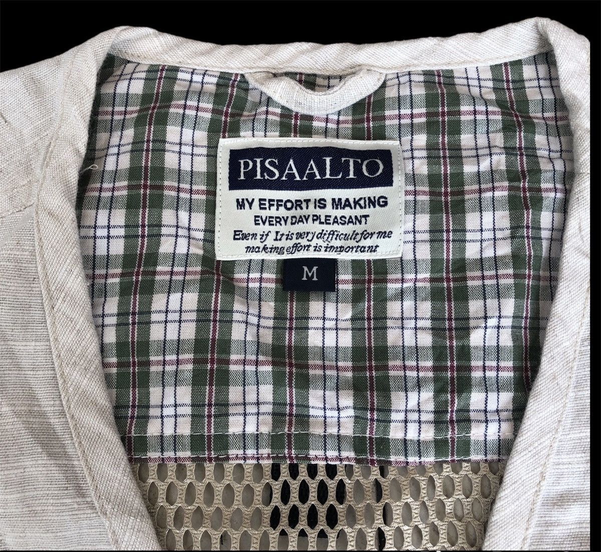 Japanese Brand PISAALTO Tracey Vest Multi Pocket Size US S / EU 44-46 / 1 - 3 Thumbnail
