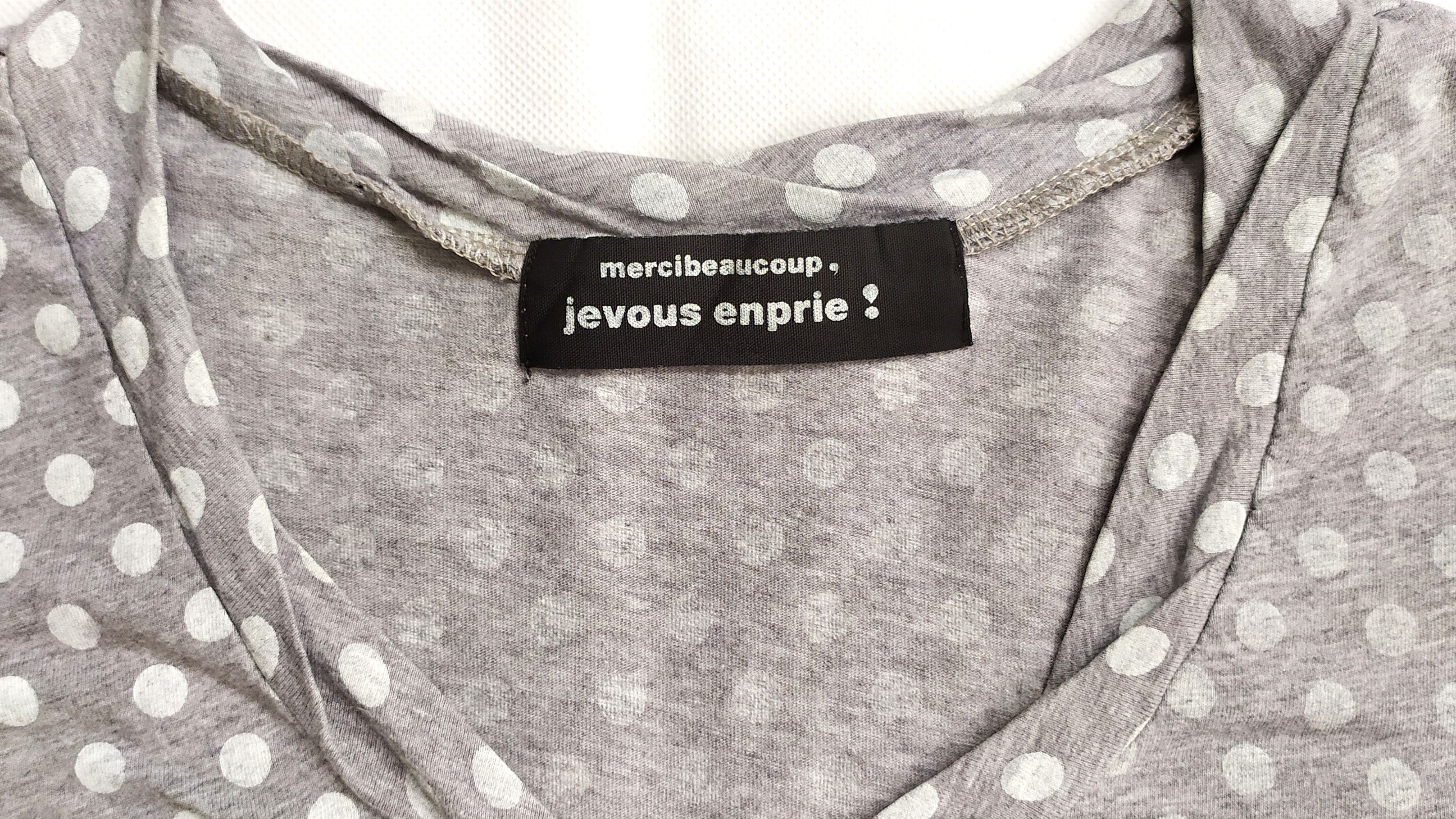 Issey Miyake Vtg MERCIBEAUCOUP jevous enprie Issey Miyake t shirt size 1 Size S / US 4 / IT 40 - 9 Thumbnail