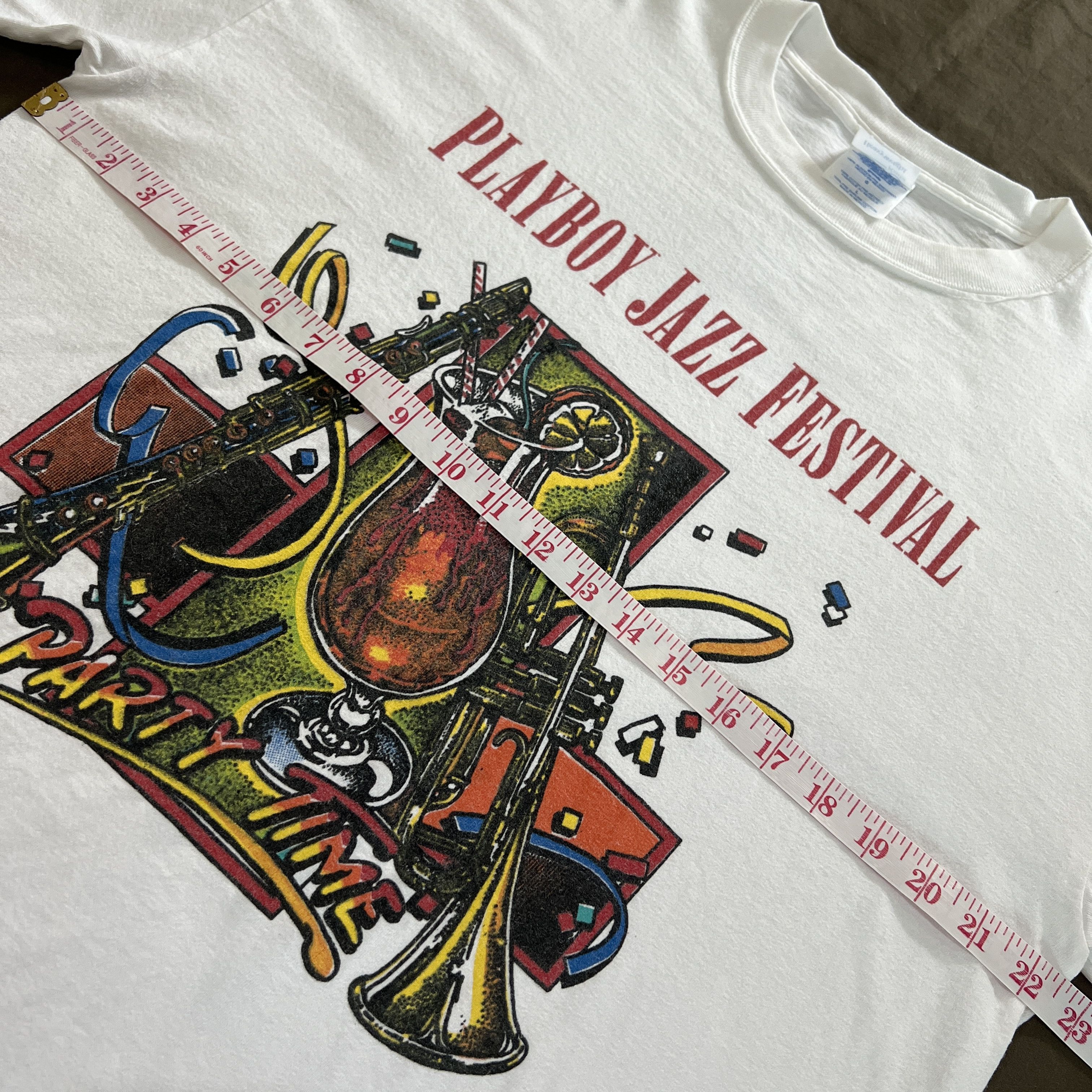 Band Tees × Playboy × Vintage Vintage Y2K Playboy Jazz Festival 25th Anniversary Promo Tee Size US L / EU 52-54 / 3 - 12 Thumbnail