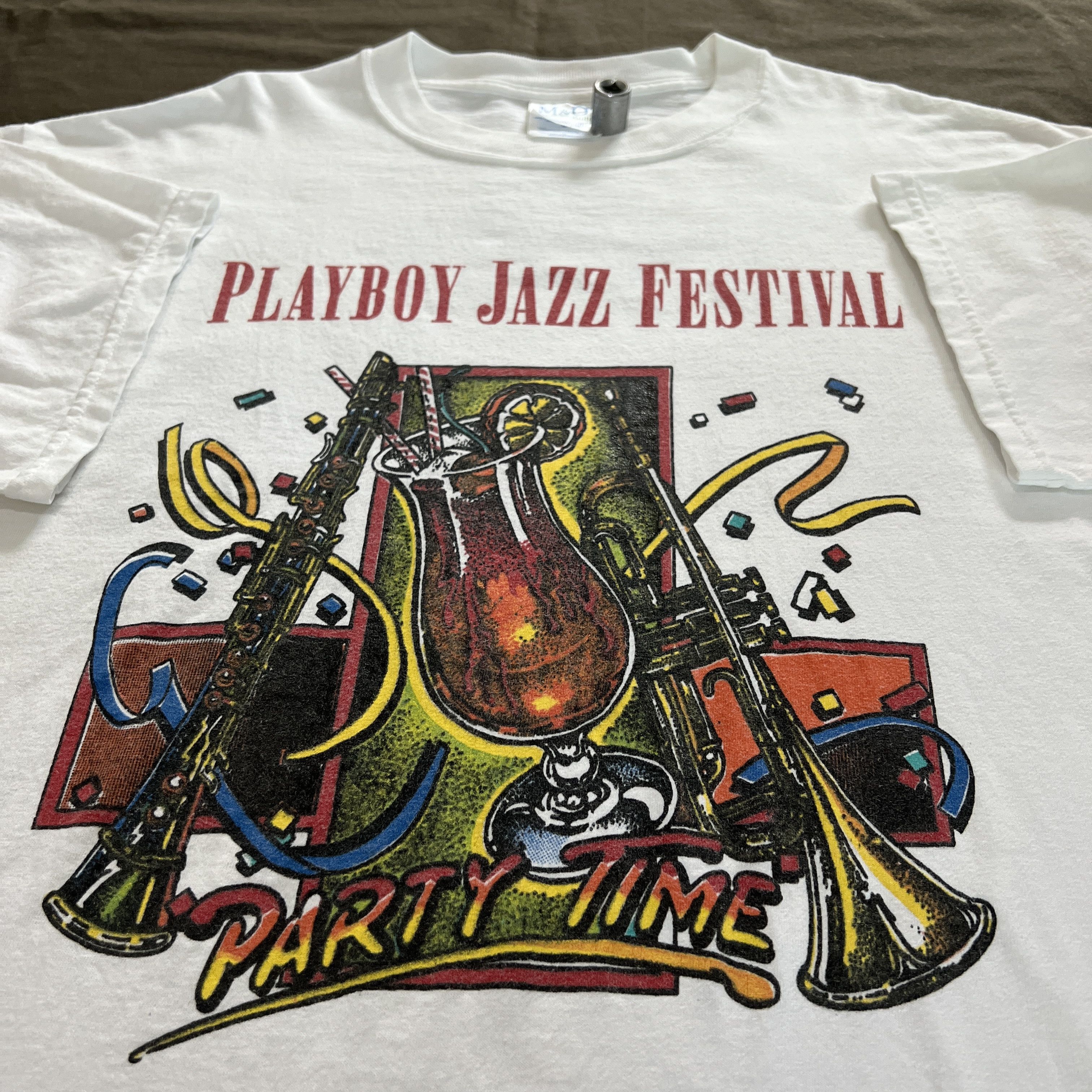 Band Tees × Playboy × Vintage Vintage Y2K Playboy Jazz Festival 25th Anniversary Promo Tee Size US L / EU 52-54 / 3 - 9 Thumbnail