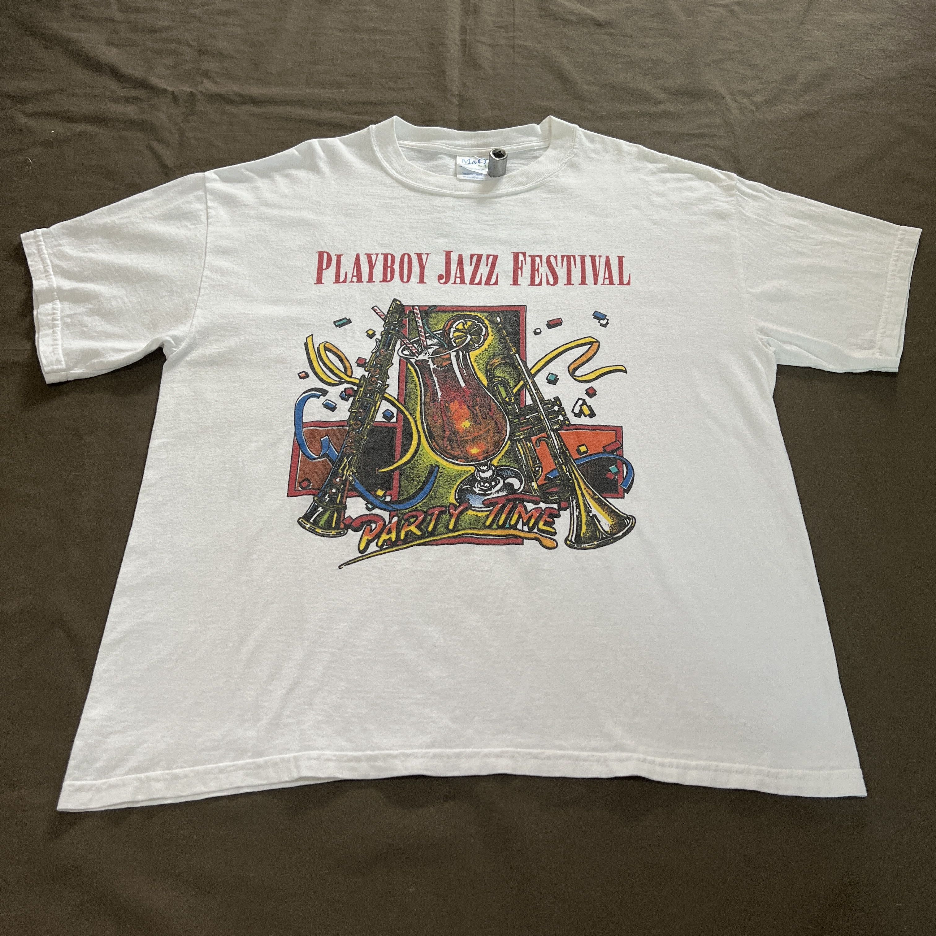 Band Tees × Playboy × Vintage Vintage Y2K Playboy Jazz Festival 25th Anniversary Promo Tee Size US L / EU 52-54 / 3 - 8 Thumbnail
