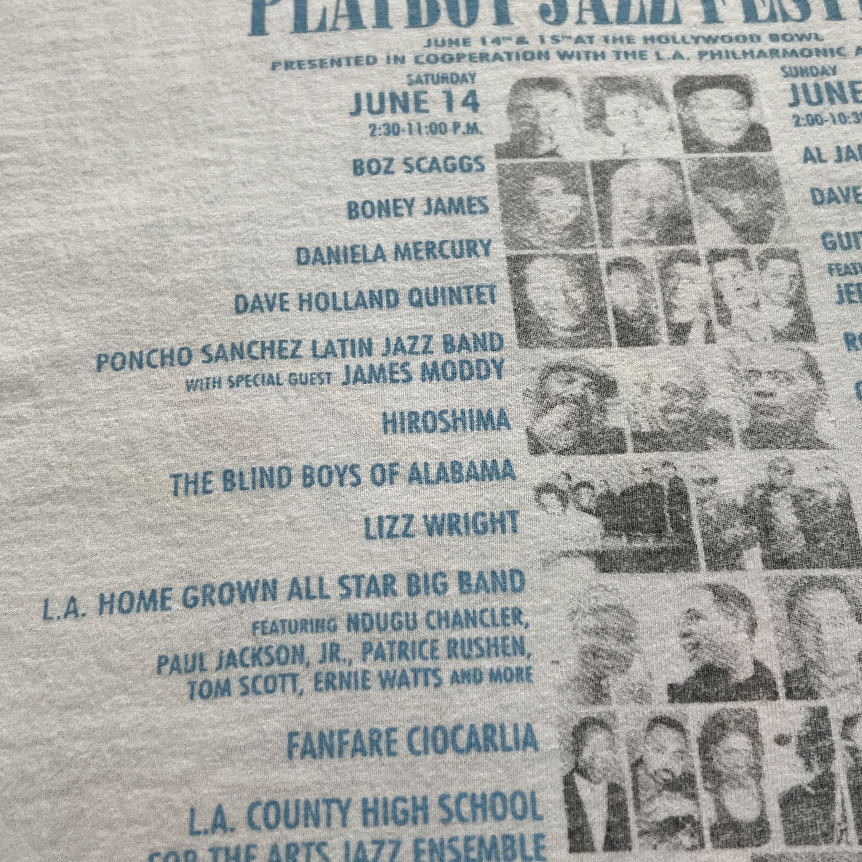 Band Tees × Playboy × Vintage Vintage Y2K Playboy Jazz Festival 25th Anniversary Promo Tee Size US L / EU 52-54 / 3 - 3 Thumbnail