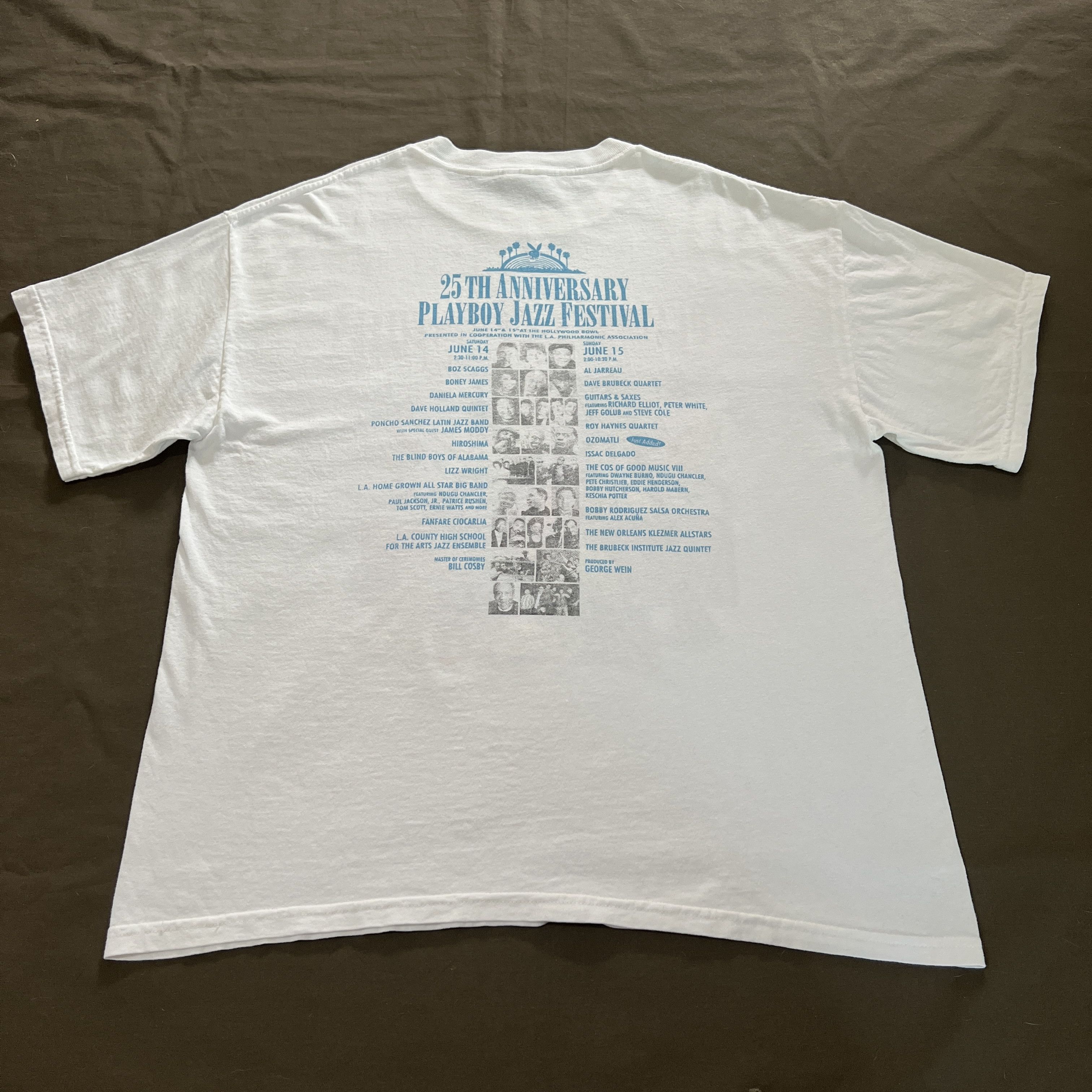 Band Tees × Playboy × Vintage Vintage Y2K Playboy Jazz Festival 25th Anniversary Promo Tee Size US L / EU 52-54 / 3 - 2 Thumbnail