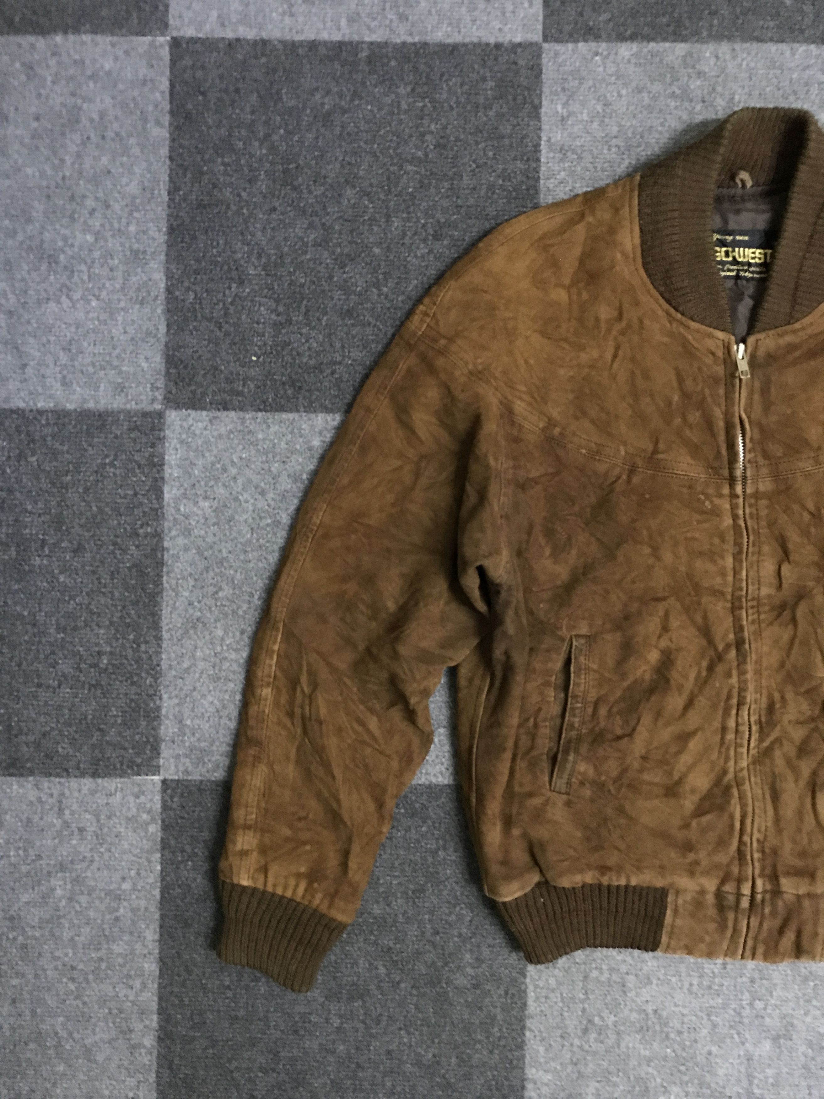 Genuine Leather J40 Vintage GO WEST Japan Suede Jacket Size US M / EU 48-50 / 2 - 5 Thumbnail