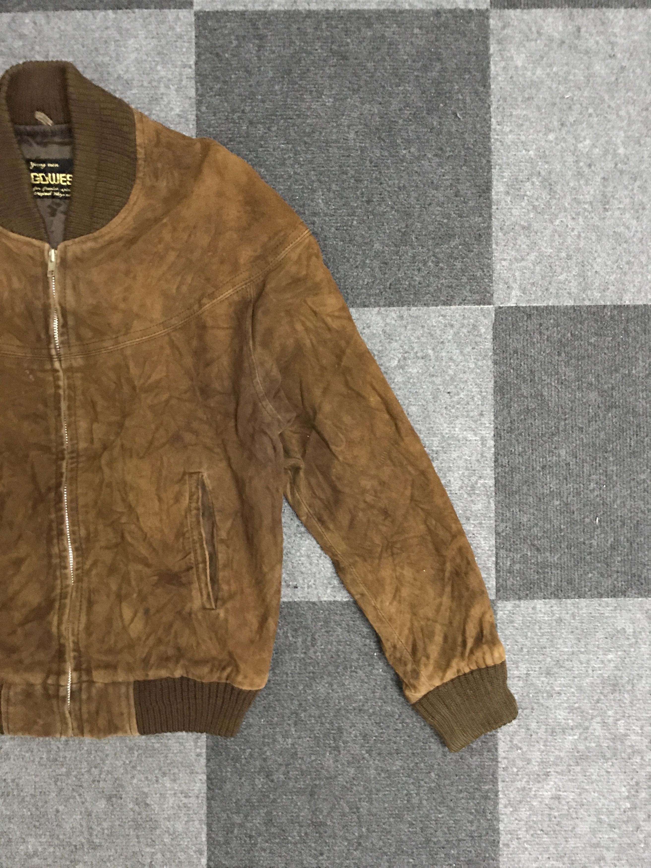 Genuine Leather J40 Vintage GO WEST Japan Suede Jacket Size US M / EU 48-50 / 2 - 4 Thumbnail