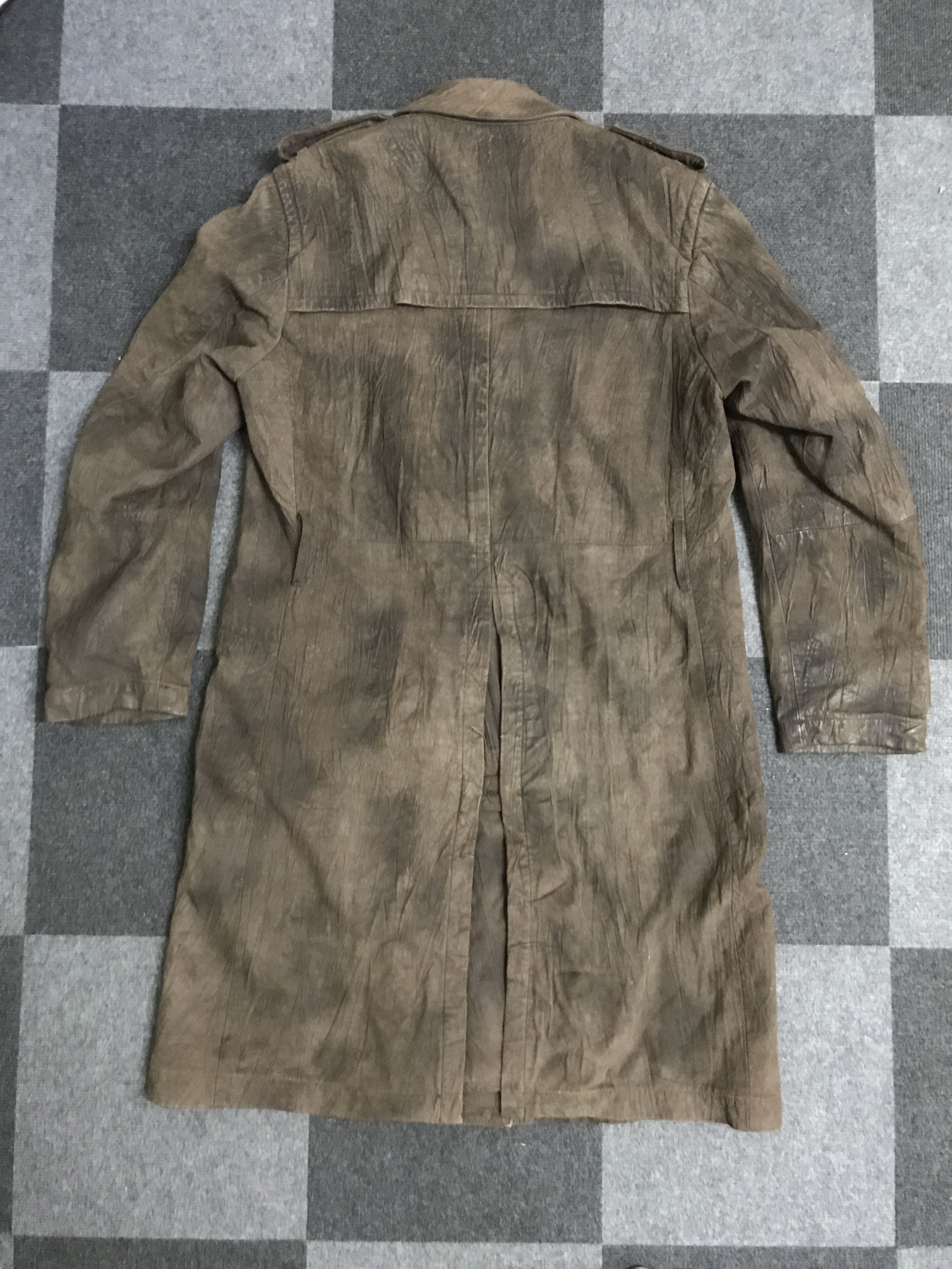Ermenegildo Zegna × Z Zegna W7 Ermenegildo Zegna Artisanal Leather Trench Coat Size L / US 10 / IT 46 - 8 Thumbnail