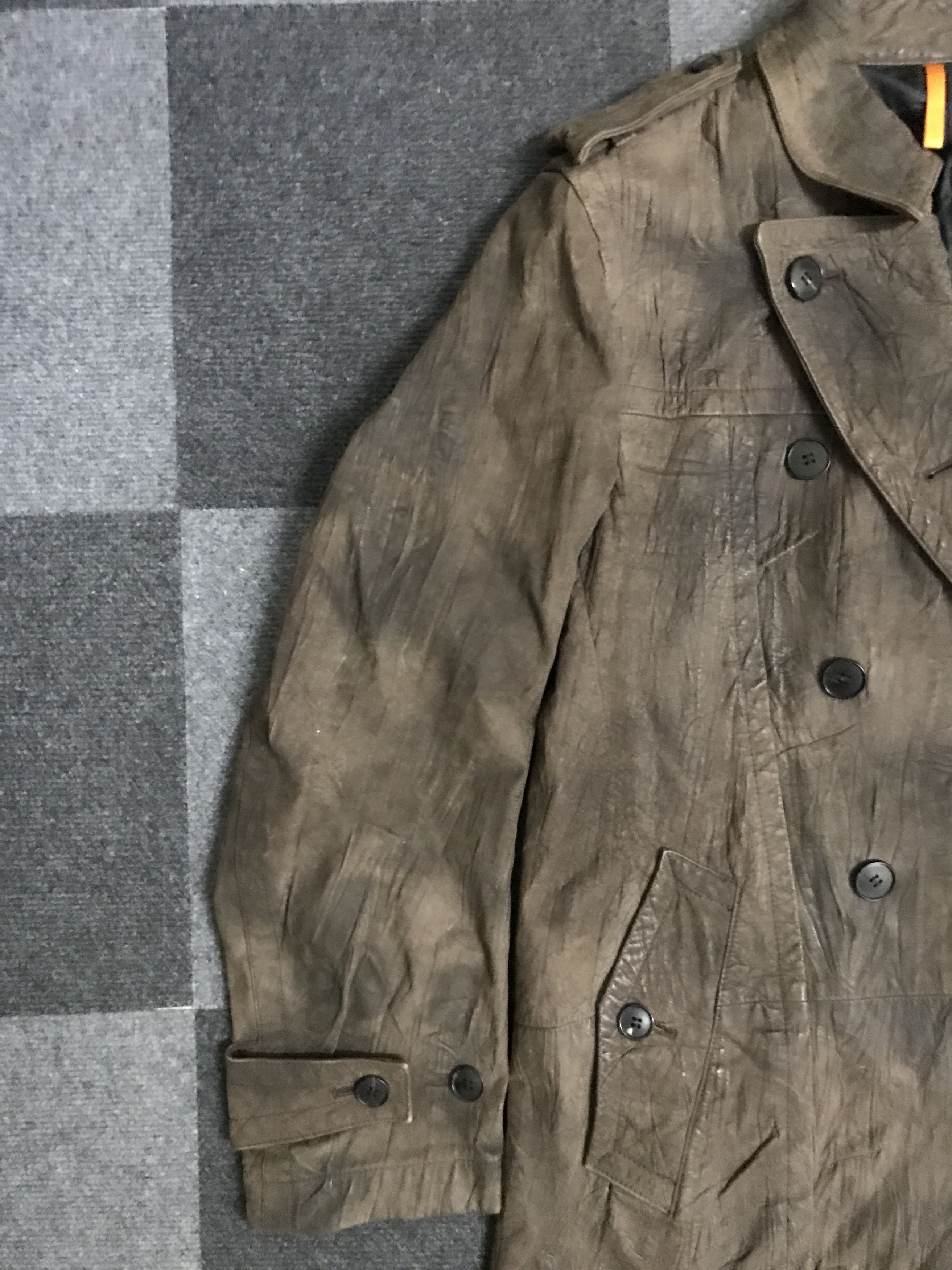 Ermenegildo Zegna × Z Zegna W7 Ermenegildo Zegna Artisanal Leather Trench Coat Size L / US 10 / IT 46 - 4 Thumbnail