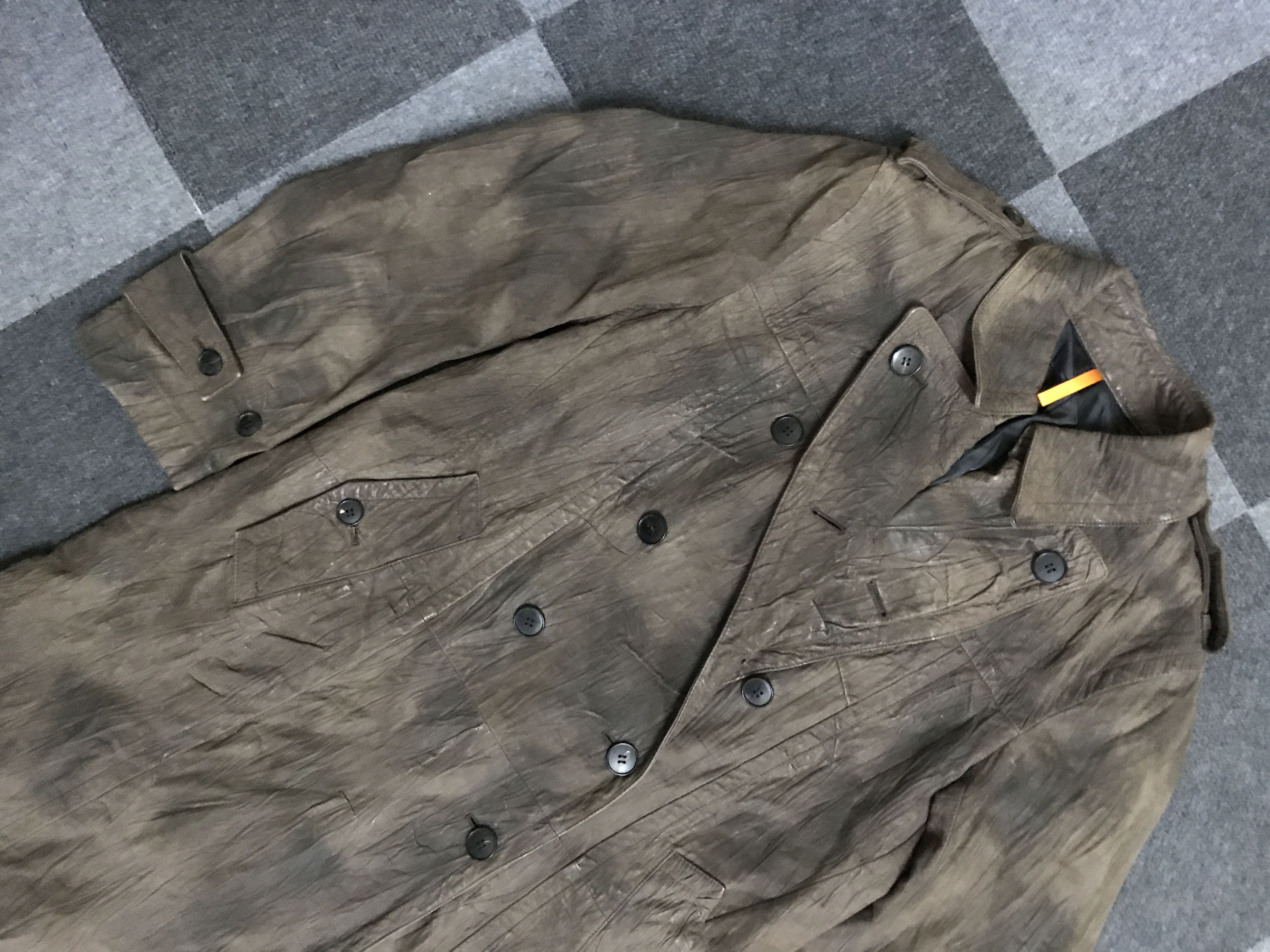 Ermenegildo Zegna × Z Zegna W7 Ermenegildo Zegna Artisanal Leather Trench Coat Size L / US 10 / IT 46 - 2 Thumbnail