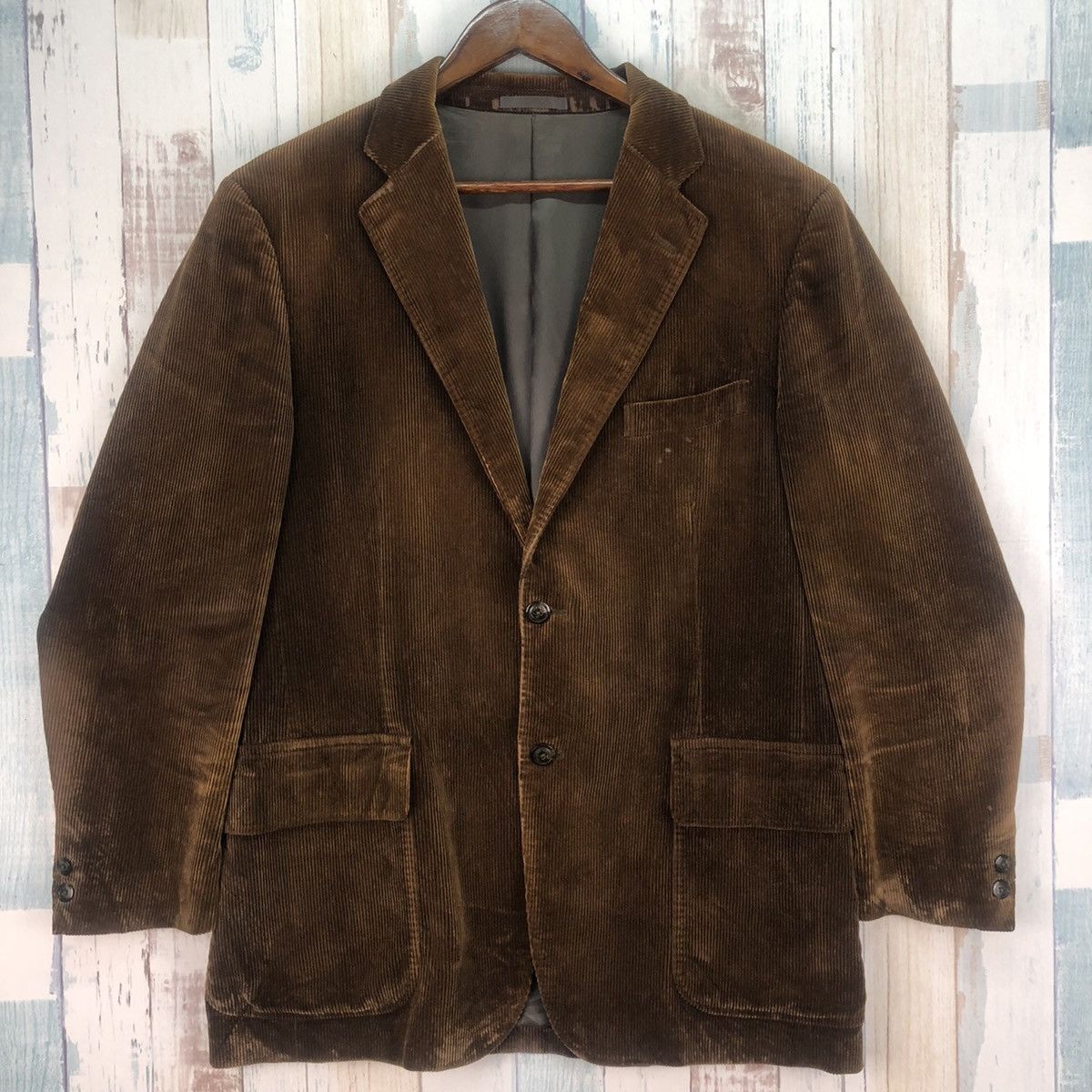 Burberry Vintage Burberry London Corduroy Blazers Size US L / EU 52-54 / 3 - 5 Thumbnail