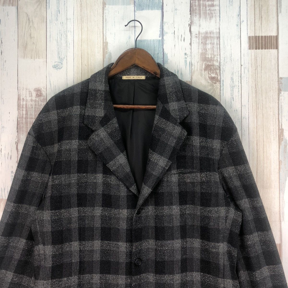 Vintage Vintage Vestium Plaid Wool Blazer Made In Italy Size US XL / EU 56 / 4 - 4 Thumbnail