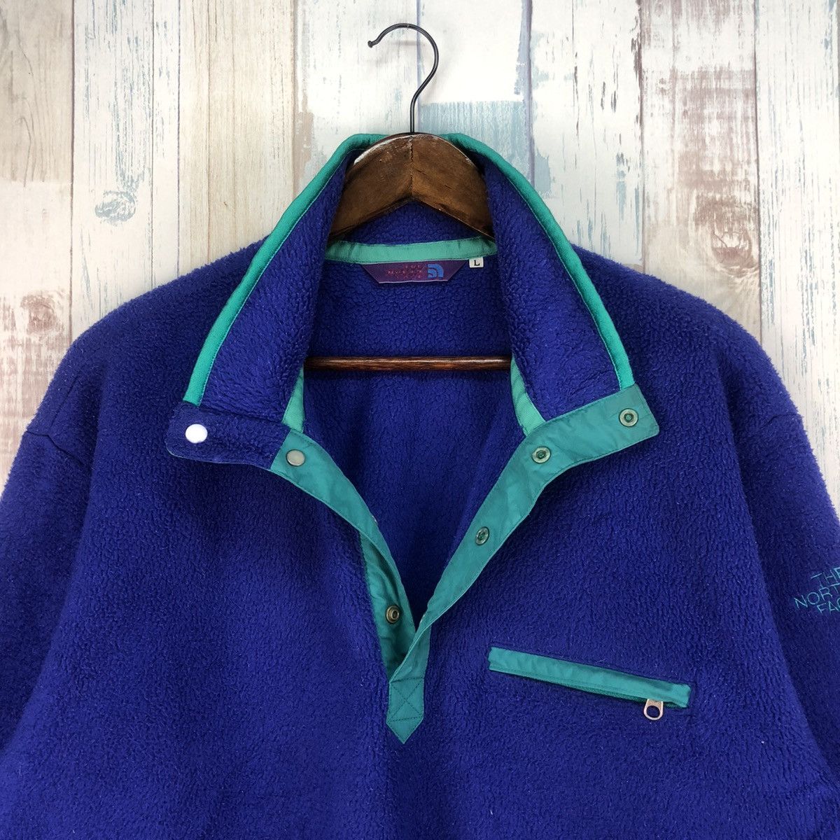 The North Face Vintage The North Face Snap Button Fleece Size US L / EU 52-54 / 3 - 5 Thumbnail