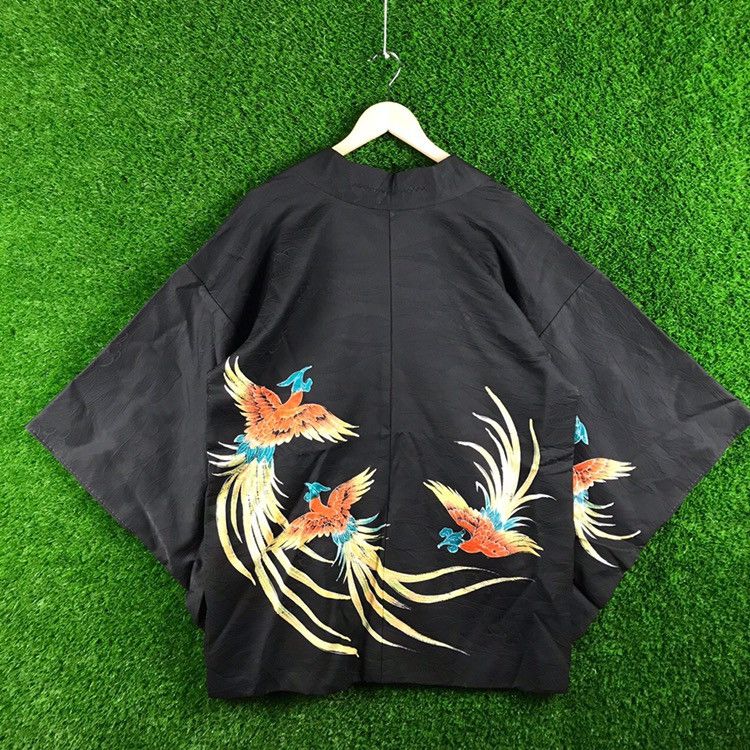 Japanese Brand Vintage Kimono Phoenix Bird Nice Design Size US XL / EU 56 / 4 - 1 Thumbnail