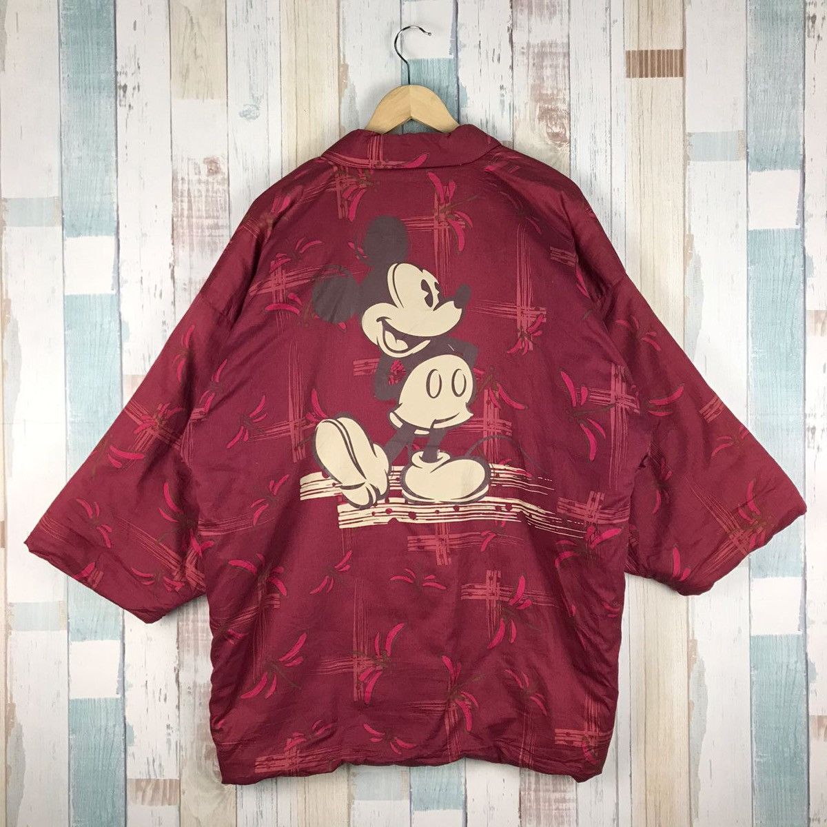 Mickey Mouse × Vintage Vintage 90s Mickey Mouse Yoshimura Kimono Size US M / EU 48-50 / 2 - 1 Thumbnail