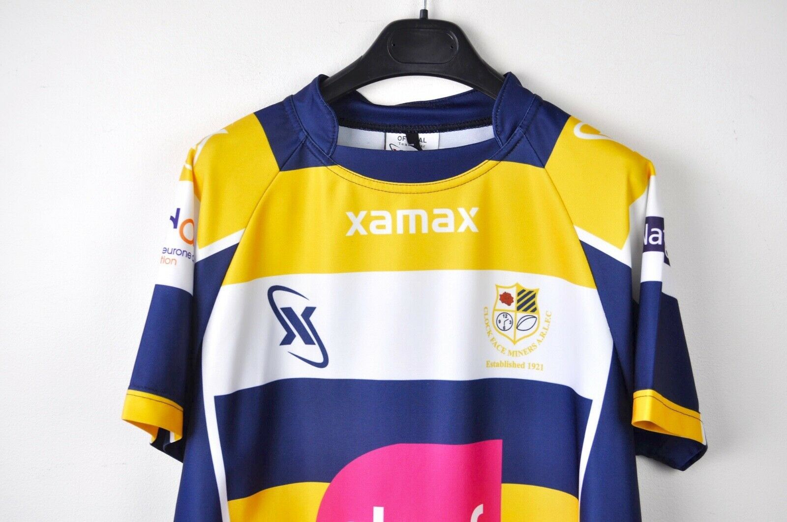 Designer CLOCK FACE MINERS Rugby League Xamax Shirt Jersey ARLFC Size US M / EU 48-50 / 2 - 2 Thumbnail