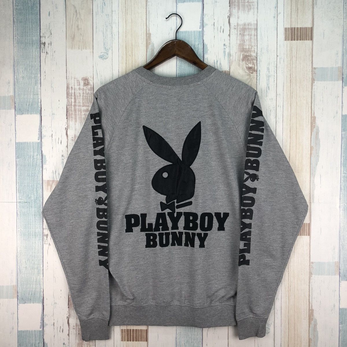 Playboy × Vintage Vintage Playboy Bunny Big Logo Sweatshirt Size US L / EU 52-54 / 3 - 1 Thumbnail