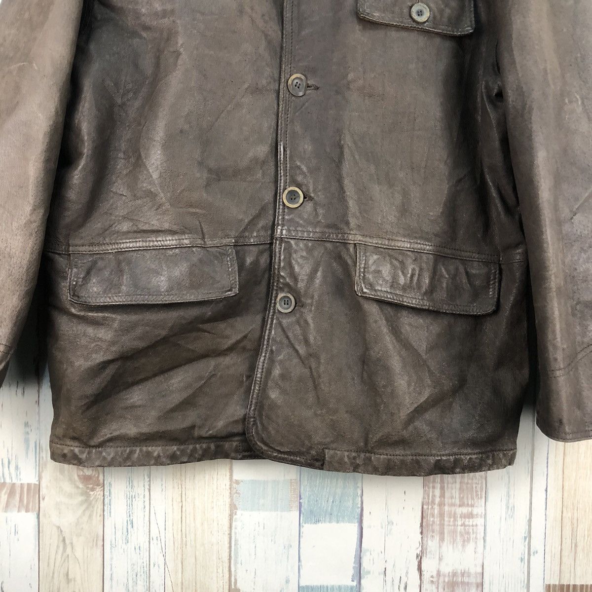 Genuine Leather Vintage 90s Marlboro Classic Leather Jacket Size US M / EU 48-50 / 2 - 6 Thumbnail