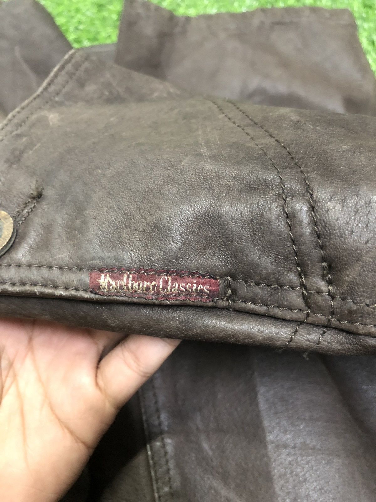 Genuine Leather Vintage 90s Marlboro Classic Leather Jacket Size US M / EU 48-50 / 2 - 11 Thumbnail