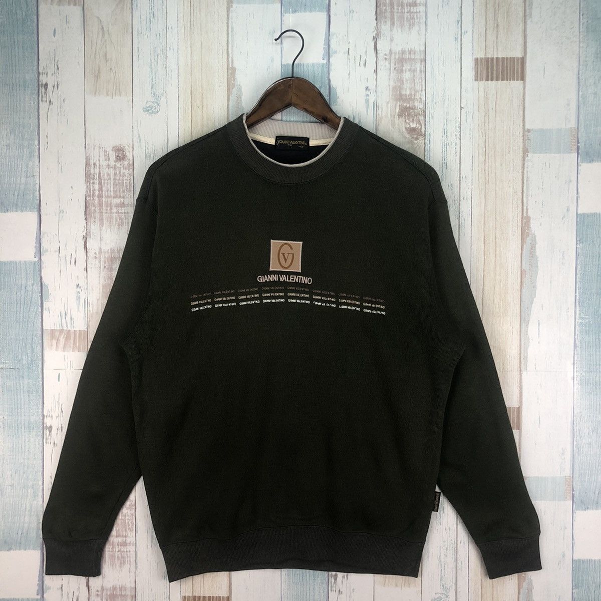 Gianni Valentino × Valentino × Vintage Vintage Gianni Valentino Big Logo Sweatshirt Size US M / EU 48-50 / 2 - 1 Thumbnail