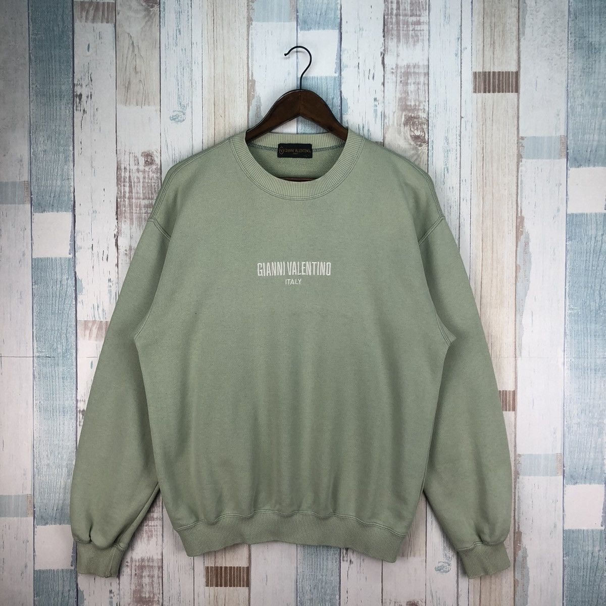 Gianni Valentino × Valentino × Vintage Vintage Gianni Valentino Big Logo Sweatshirt Size US L / EU 52-54 / 3 - 1 Thumbnail