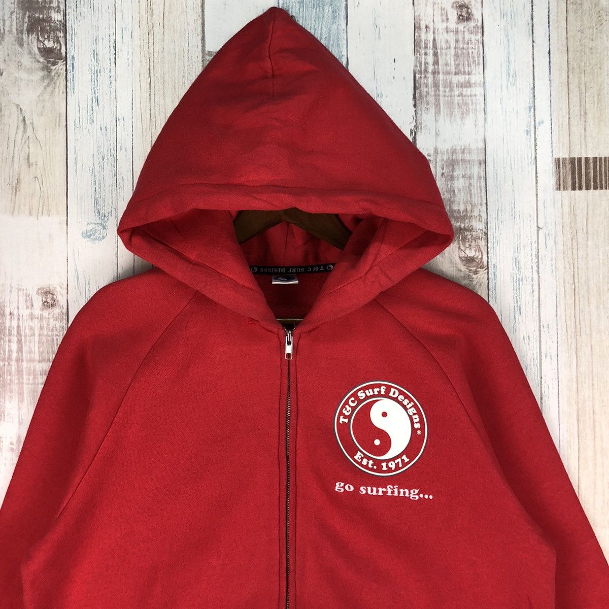 Other Vintage T&C Surf Designs Big Logo Full Zip Hoodie Size US M / EU 48-50 / 2 - 3 Thumbnail