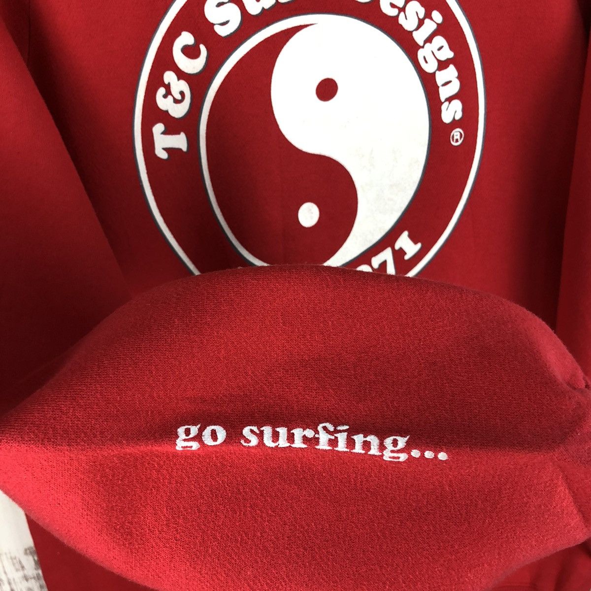 Other Vintage T&C Surf Designs Big Logo Full Zip Hoodie Size US M / EU 48-50 / 2 - 7 Thumbnail