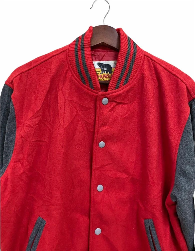 Vintage Vintage Wool Varsity Jacket Size US L / EU 52-54 / 3 - 3 Thumbnail