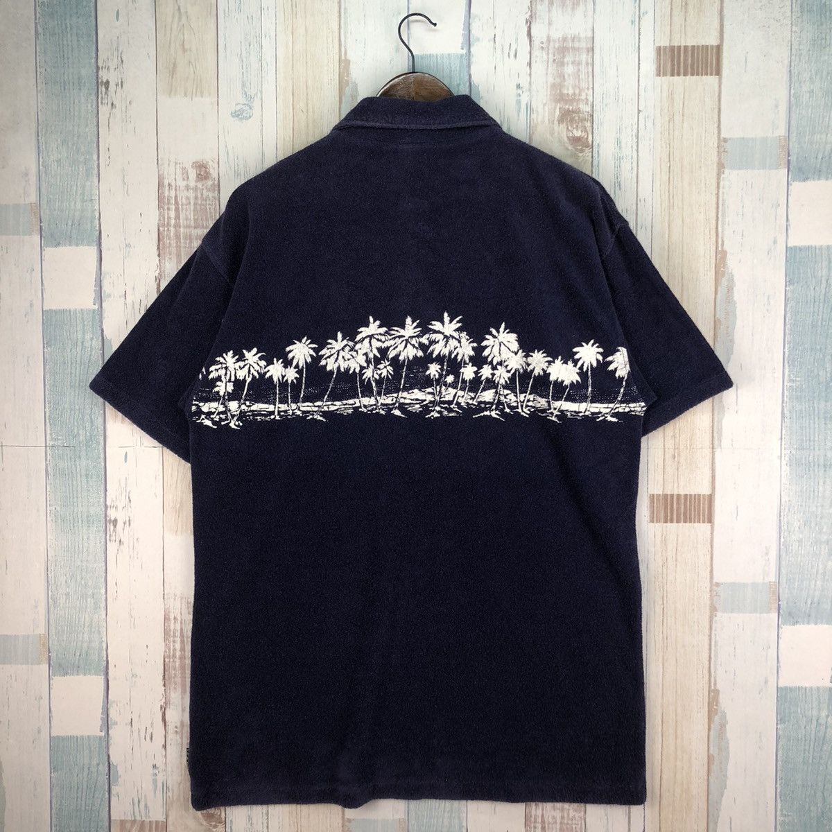 Vintage Vintage Que Hawaii Velvet Polo Shirt Size US L / EU 52-54 / 3 - 2 Thumbnail