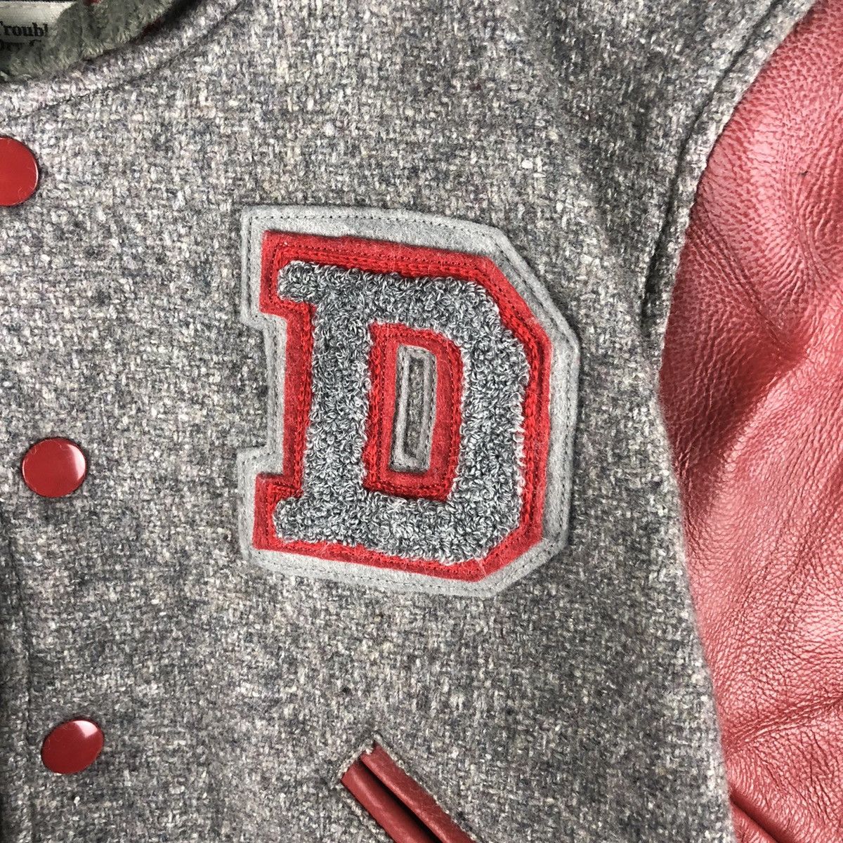 Vintage Vintage Varsity Jacket Leather Embroidery Logo For Kids Size US XXS / EU 40 - 6 Thumbnail