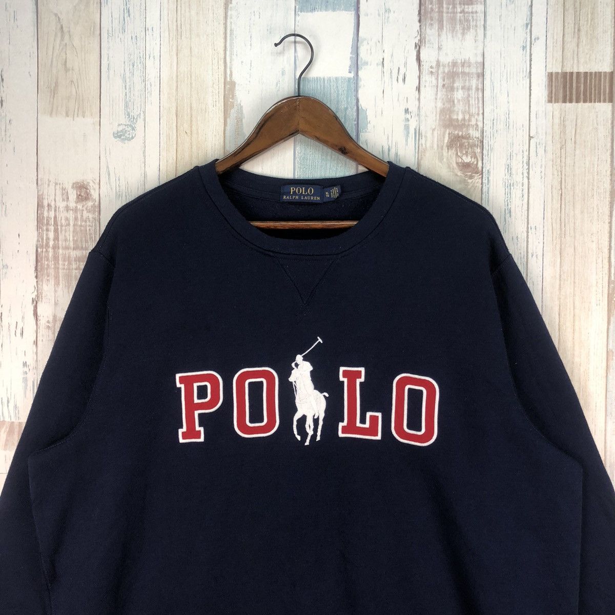 Polo Ralph Lauren Vintage Polo Ralph Laurent Big Logo Spell Out Sweatshirt Size US XL / EU 56 / 4 - 3 Thumbnail