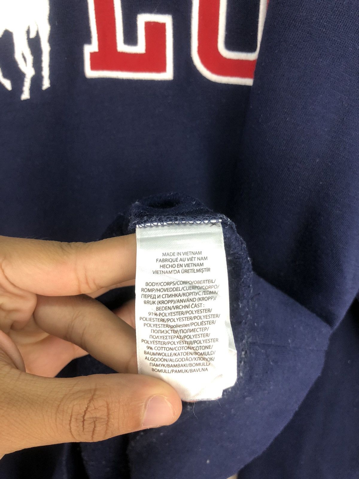 Polo Ralph Lauren Vintage Polo Ralph Laurent Big Logo Spell Out Sweatshirt Size US XL / EU 56 / 4 - 9 Thumbnail