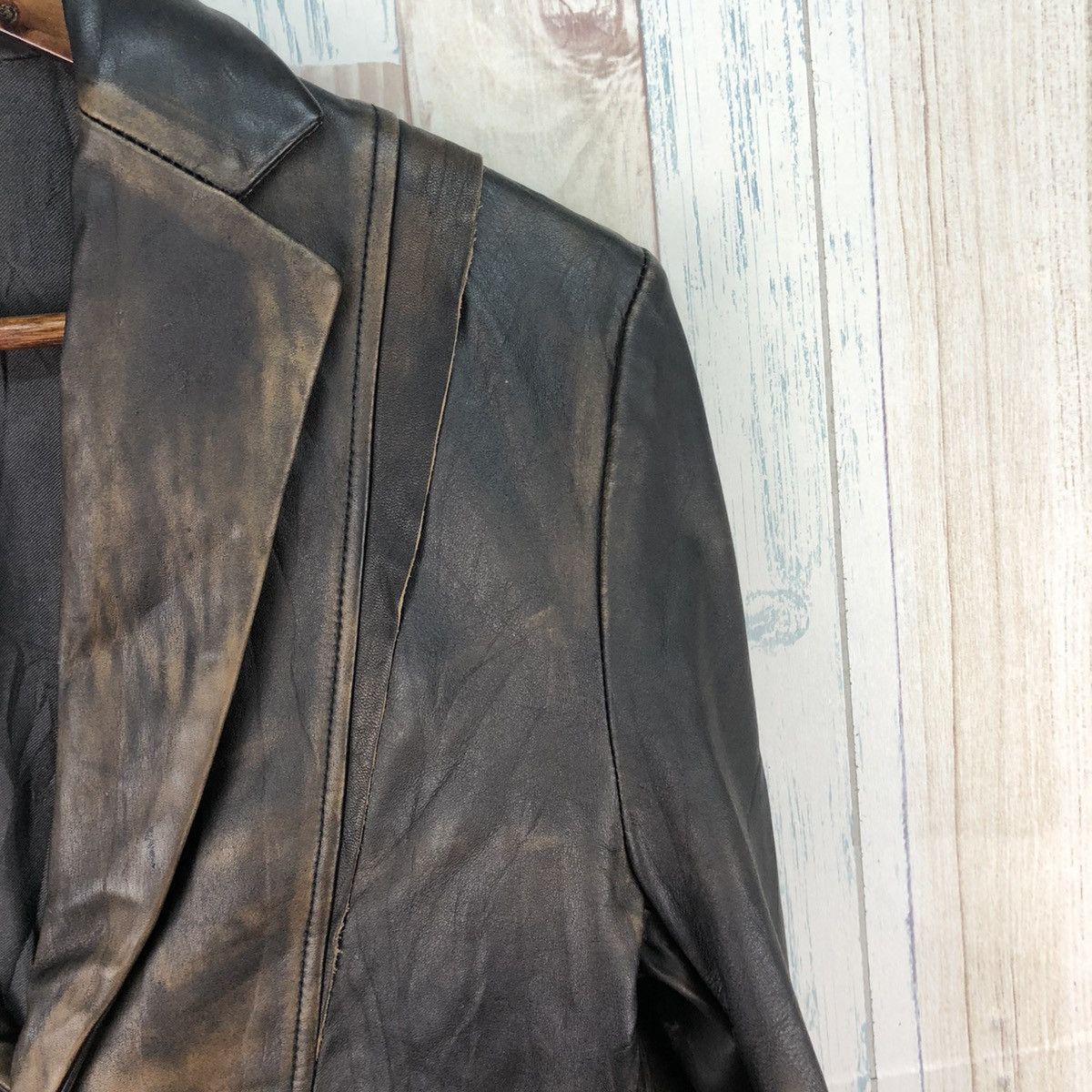 Genuine Leather Vintage Blazer Leather Jacket Rare Design Size US M / EU 48-50 / 2 - 5 Thumbnail
