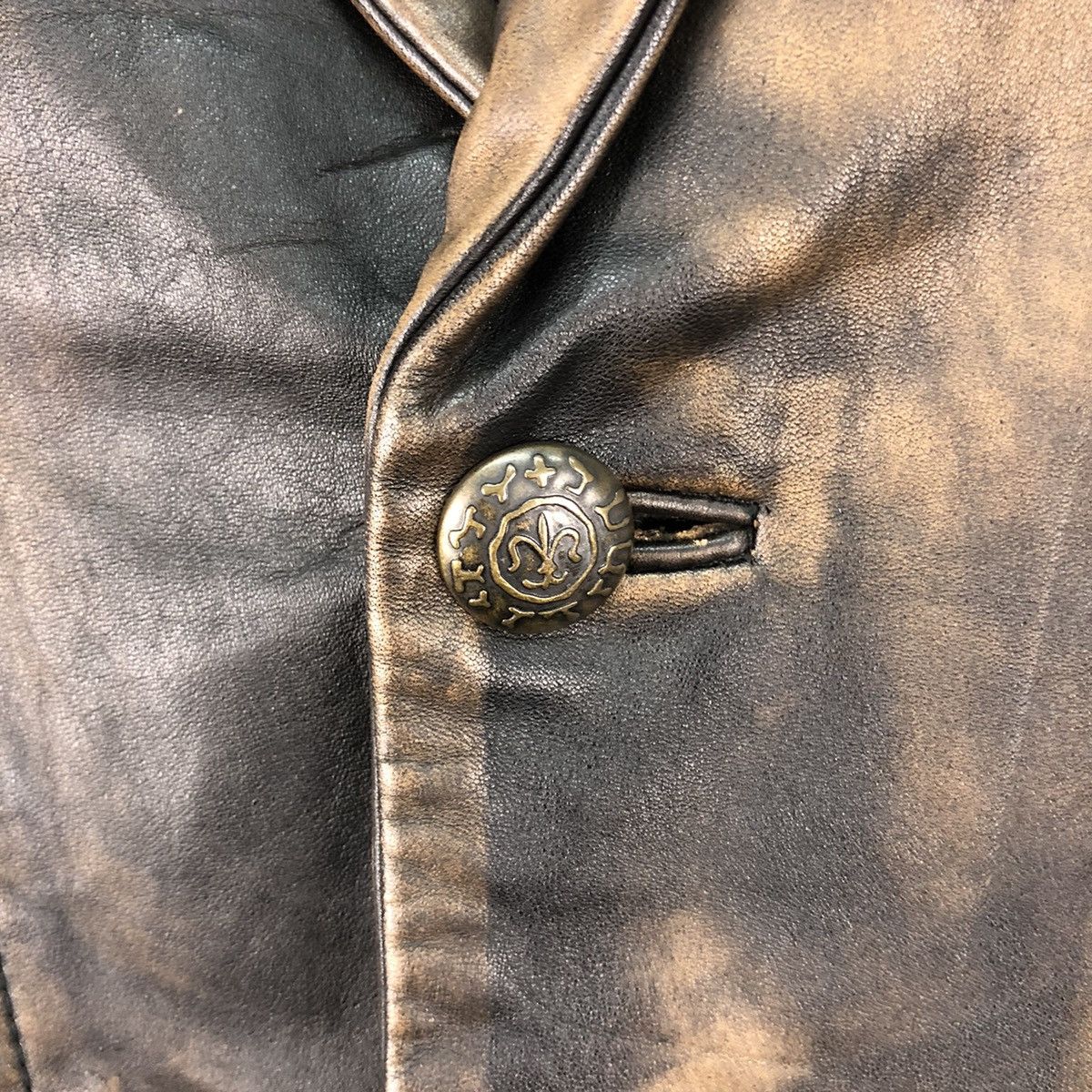 Genuine Leather Vintage Blazer Leather Jacket Rare Design Size US M / EU 48-50 / 2 - 7 Thumbnail
