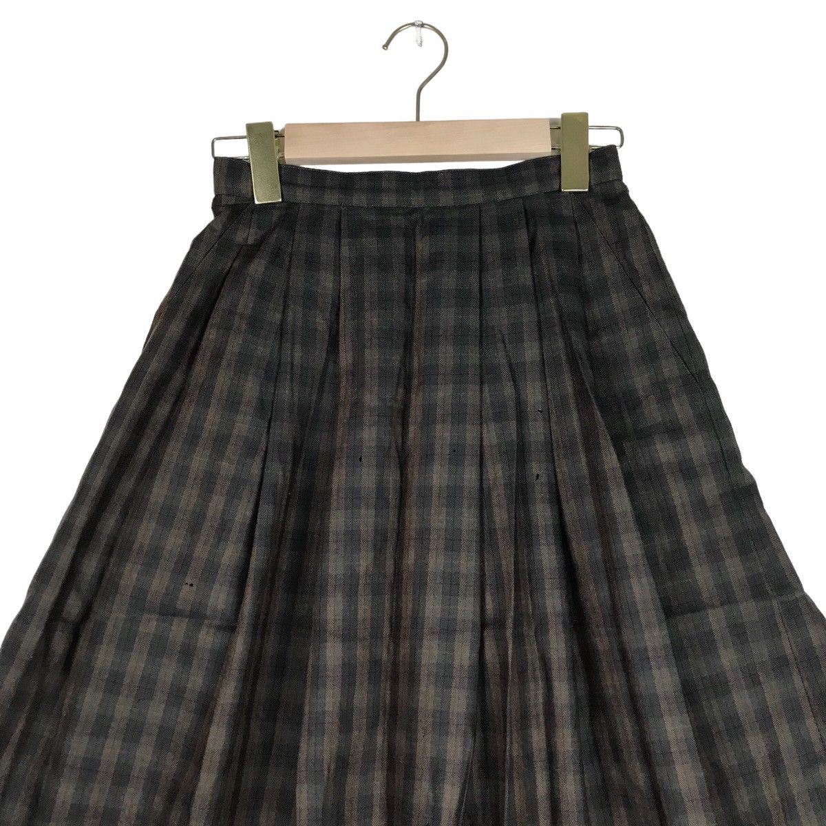 Burberrys’ Box Pleated Plaid Skirt