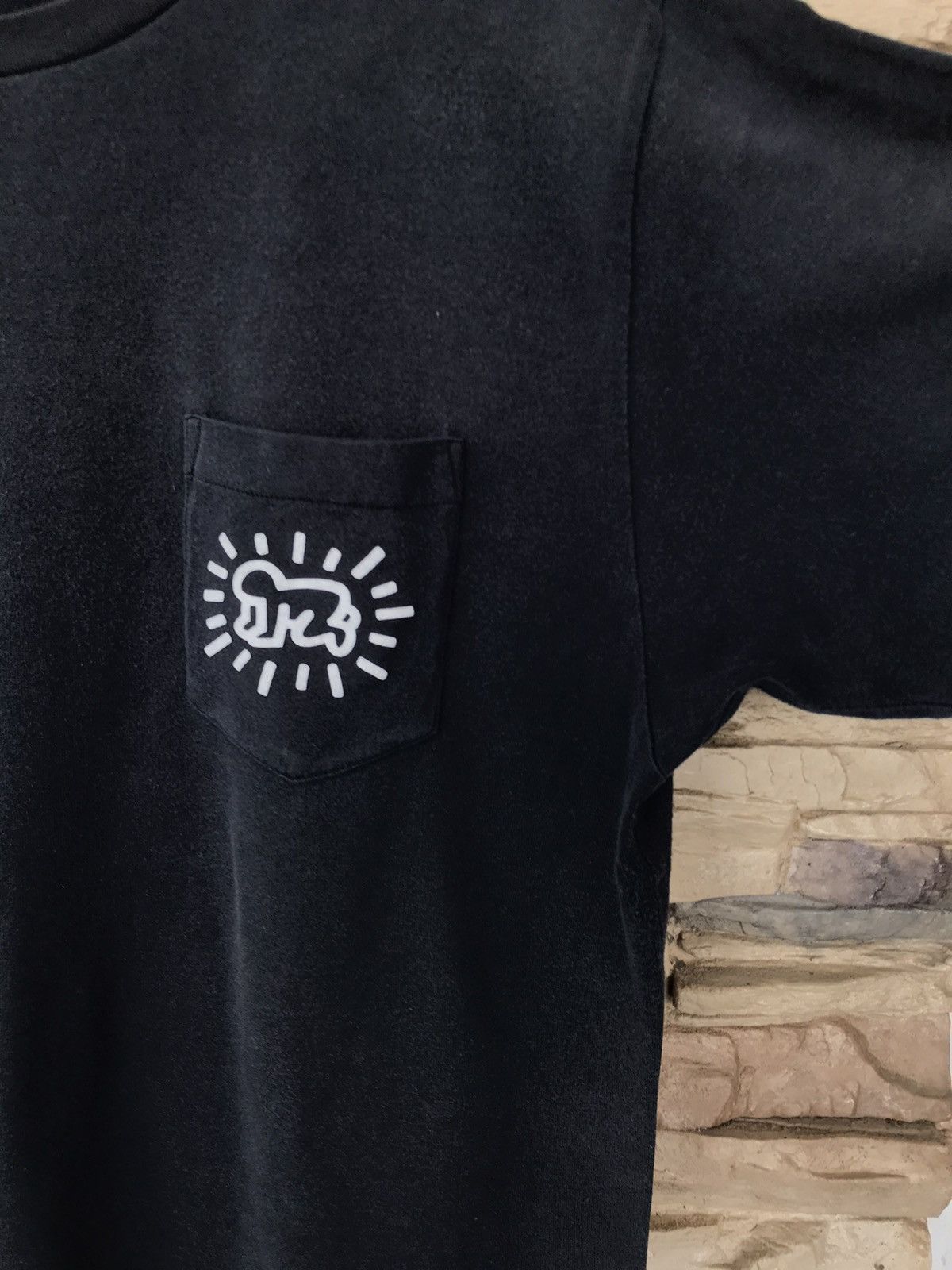 Keith Haring Rare Thrashed Keith Haring Pocket Tee Size US XL / EU 56 / 4 - 4 Thumbnail